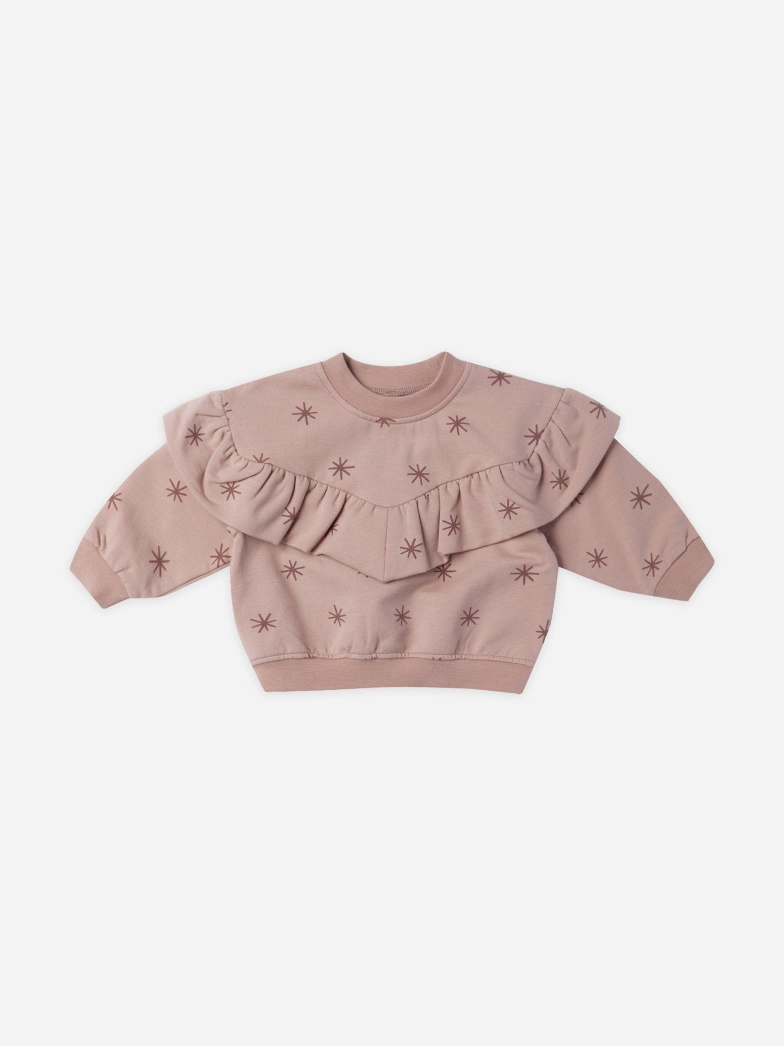 Ruffle Fleece Sweatshirt || Snow Stars - Rylee + Cru Canada