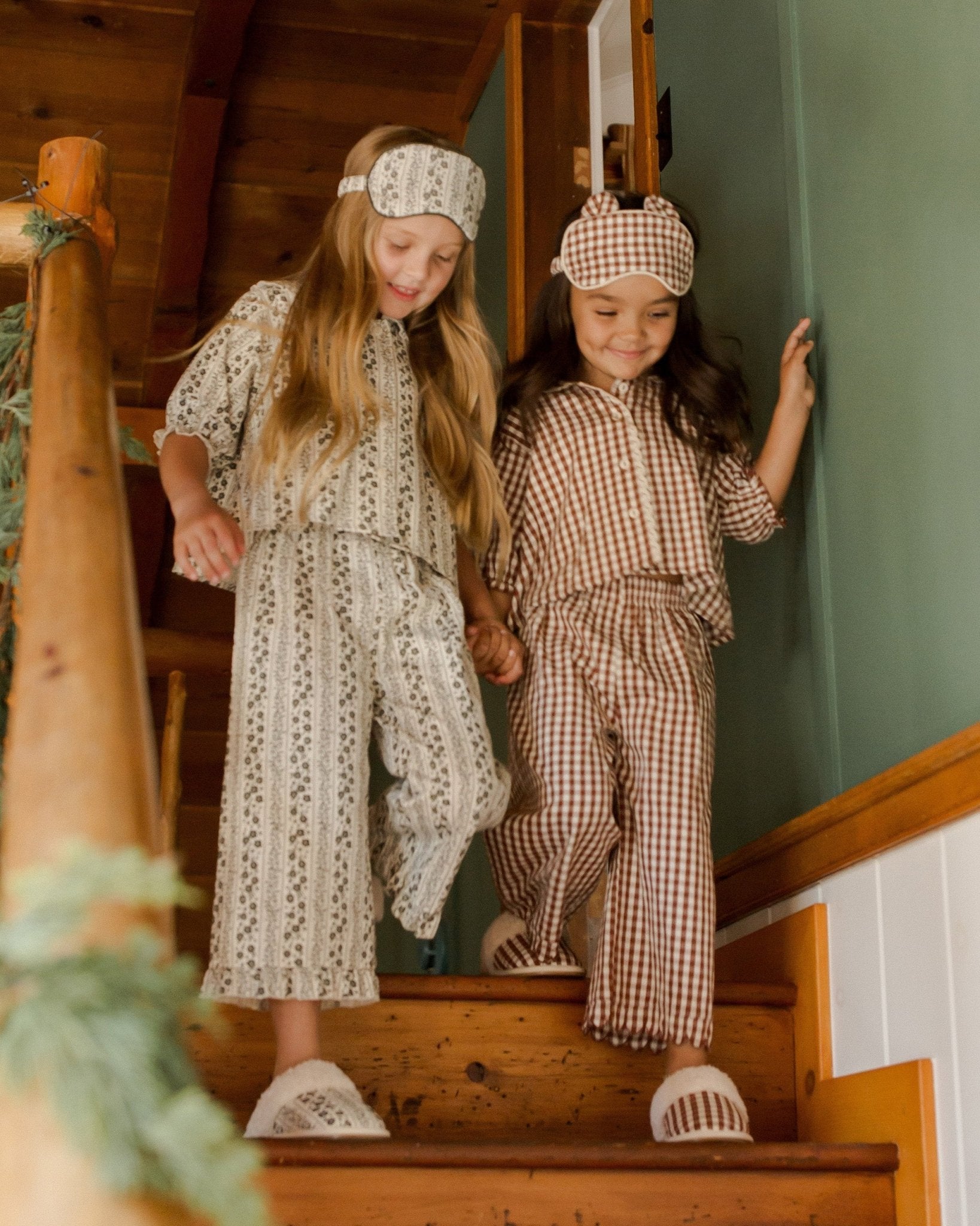 Ruffle Pajamas || Brick Gingham - Rylee + Cru Canada