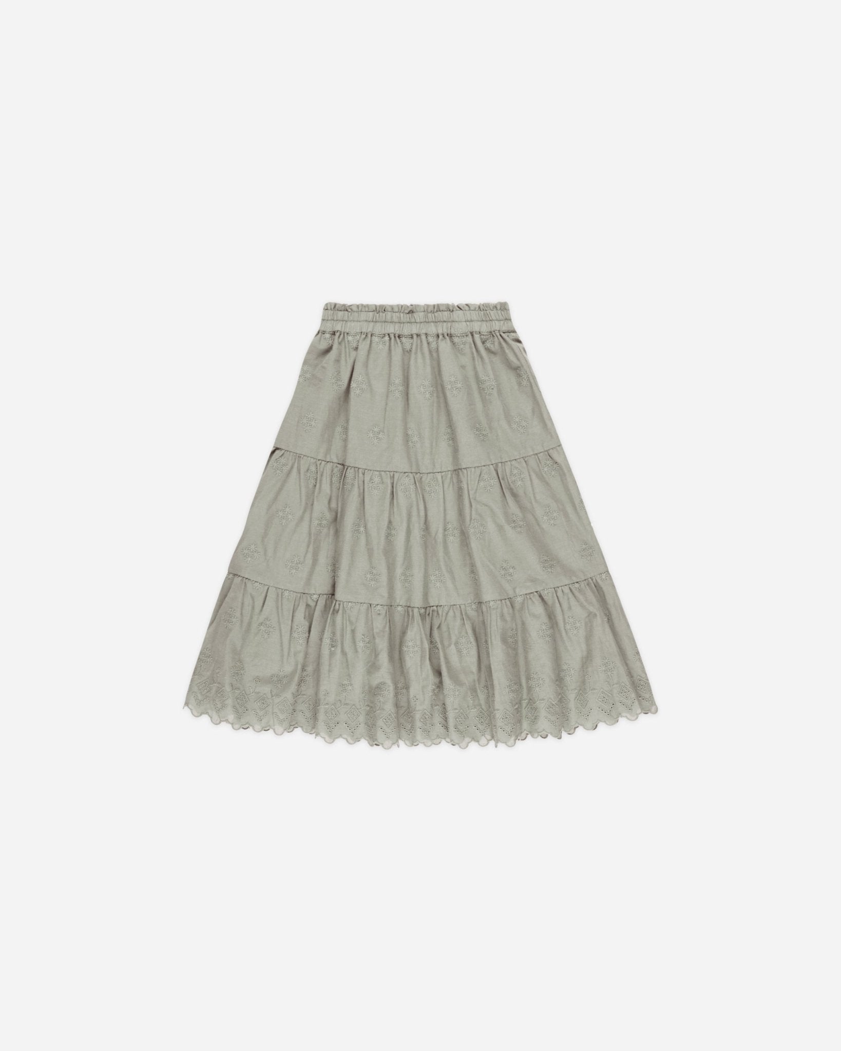 Ruffle Tiered Midi Skirt || Laurel - Rylee + Cru Canada