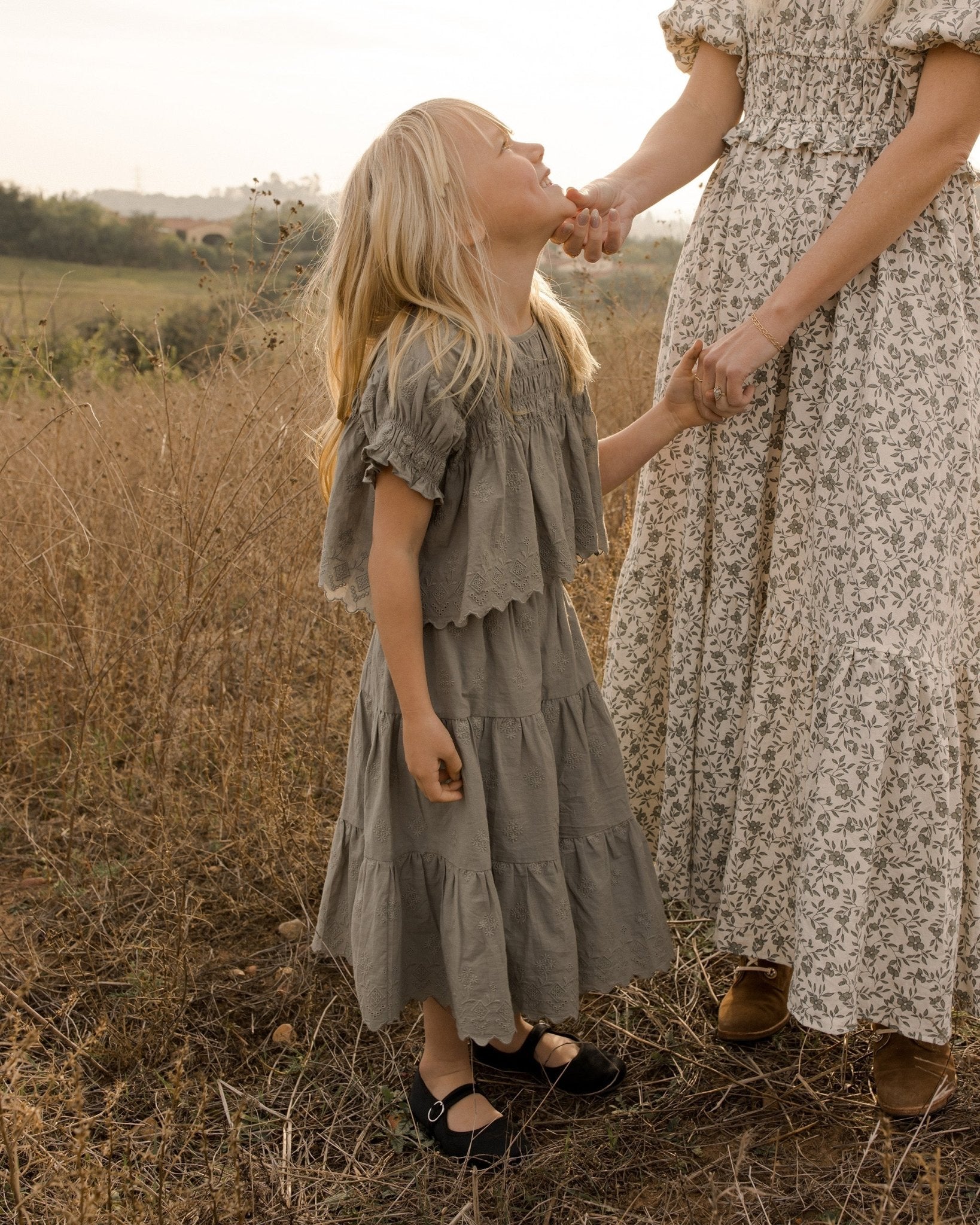 Ruffle Tiered Midi Skirt || Laurel - Rylee + Cru Canada