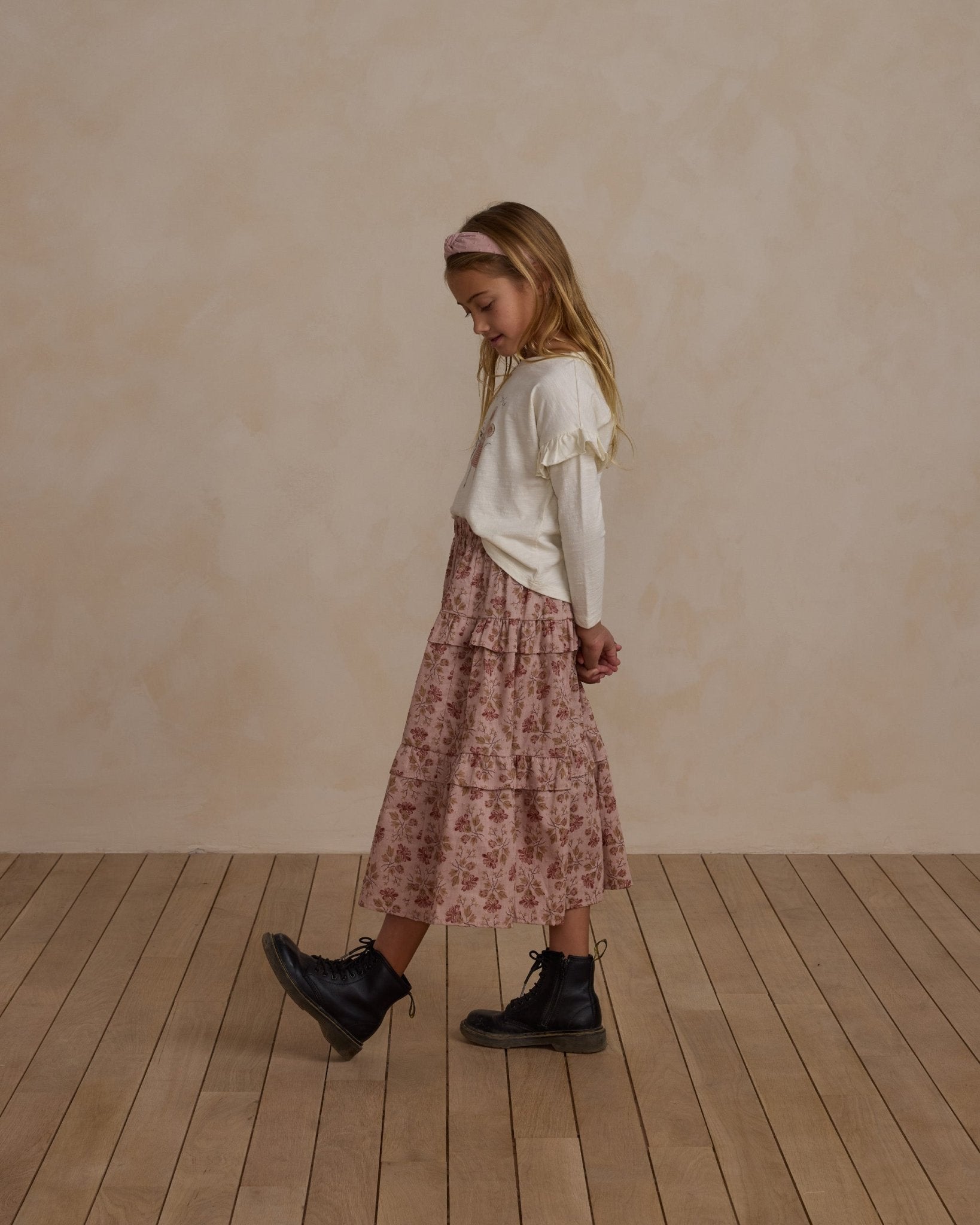 Ruffled Midi Skirt || French Garden - Rylee + Cru Canada