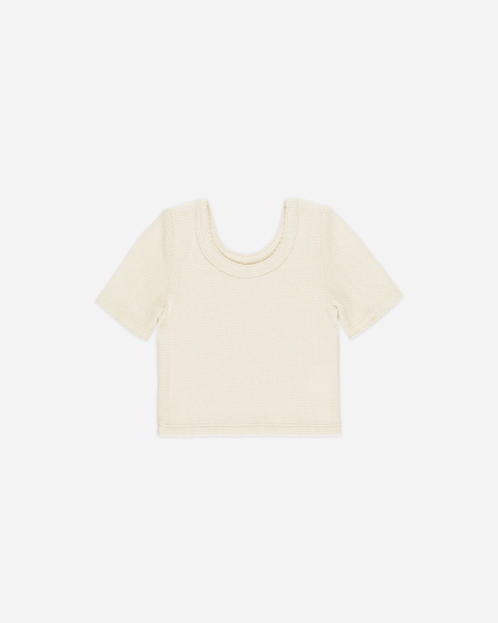 Scallop Tee || Natural - Rylee + Cru Canada