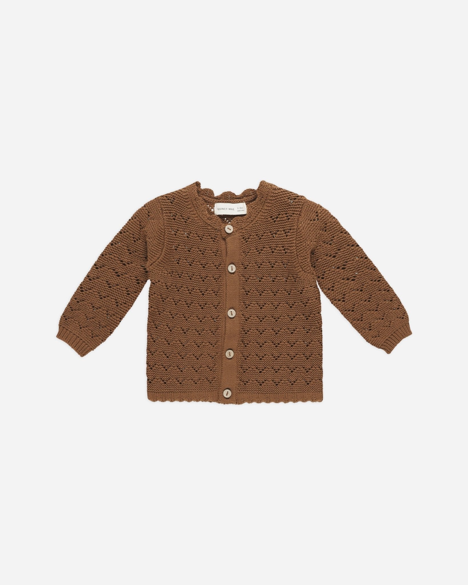 Scalloped Cardigan || Cinnamon - Rylee + Cru Canada