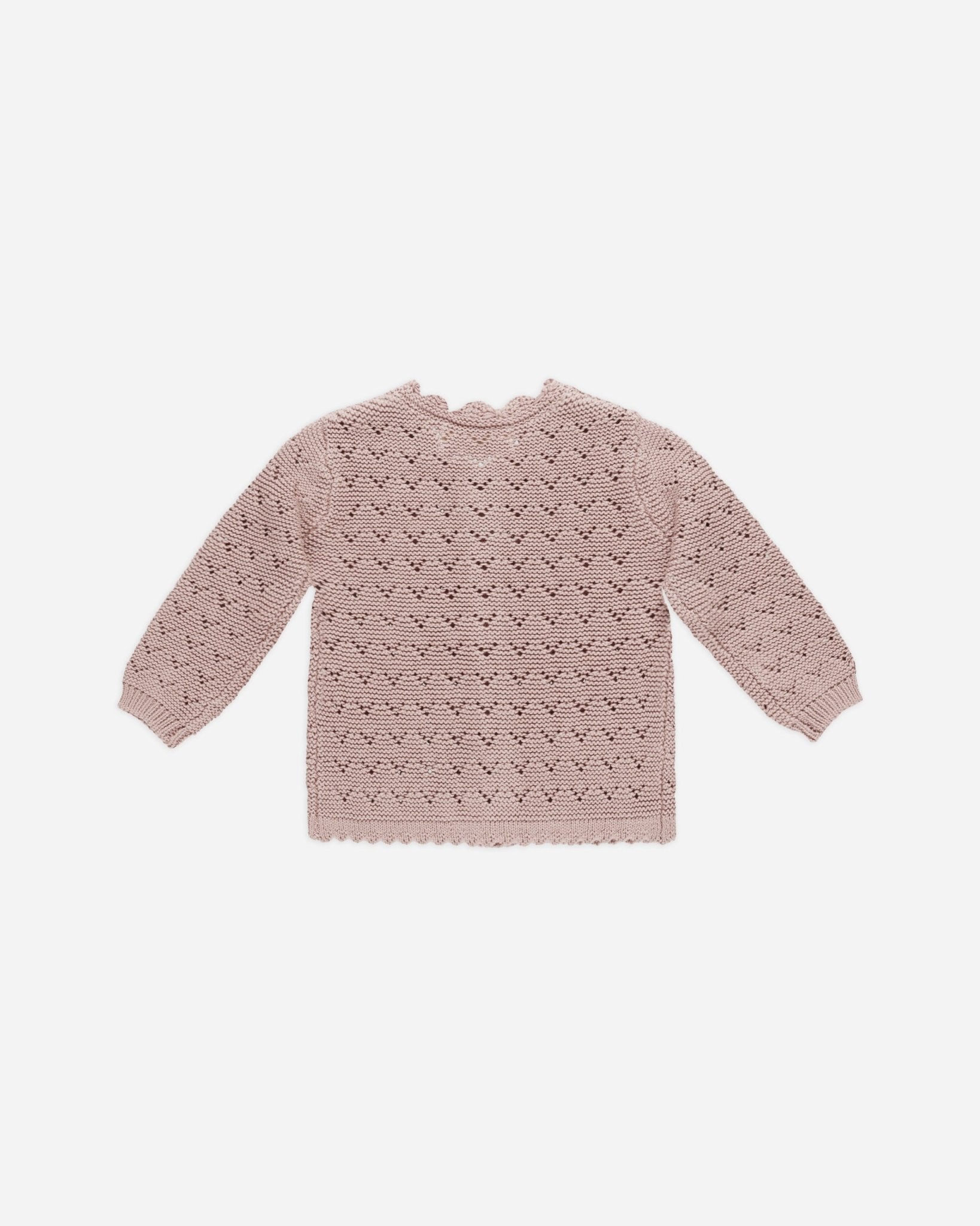 Scalloped Cardigan || Mauve - Rylee + Cru Canada