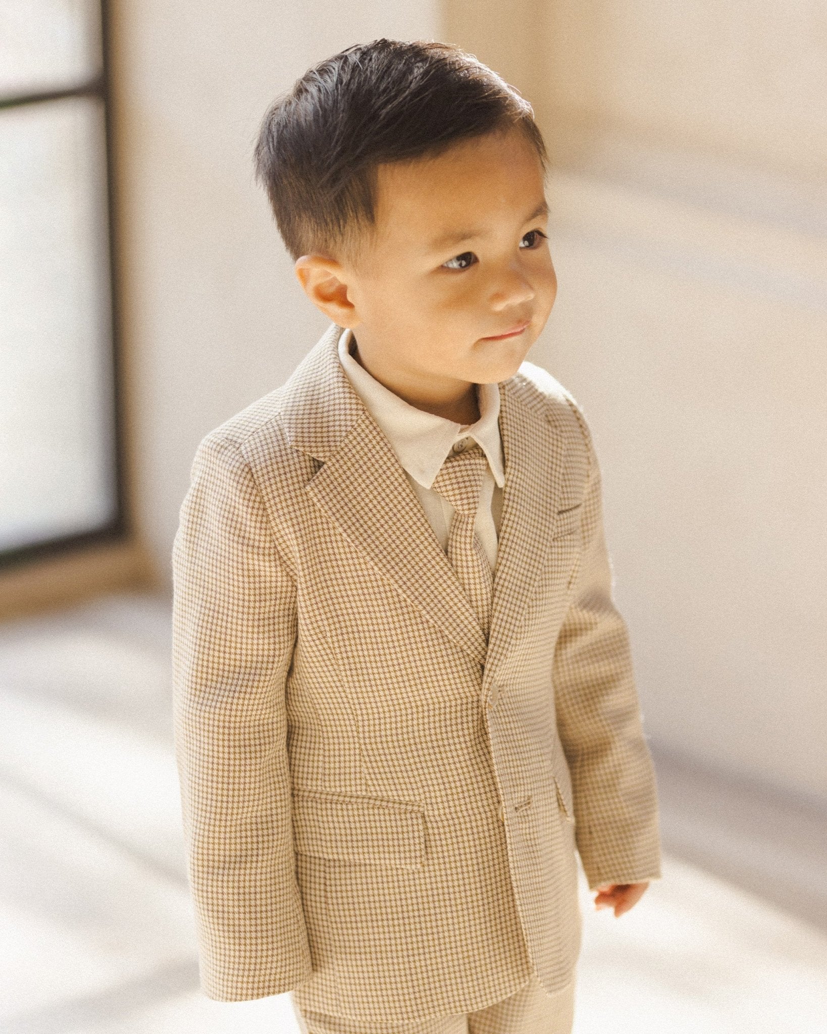 Sebastian Blazer || Golden Houndstooth - Rylee + Cru Canada