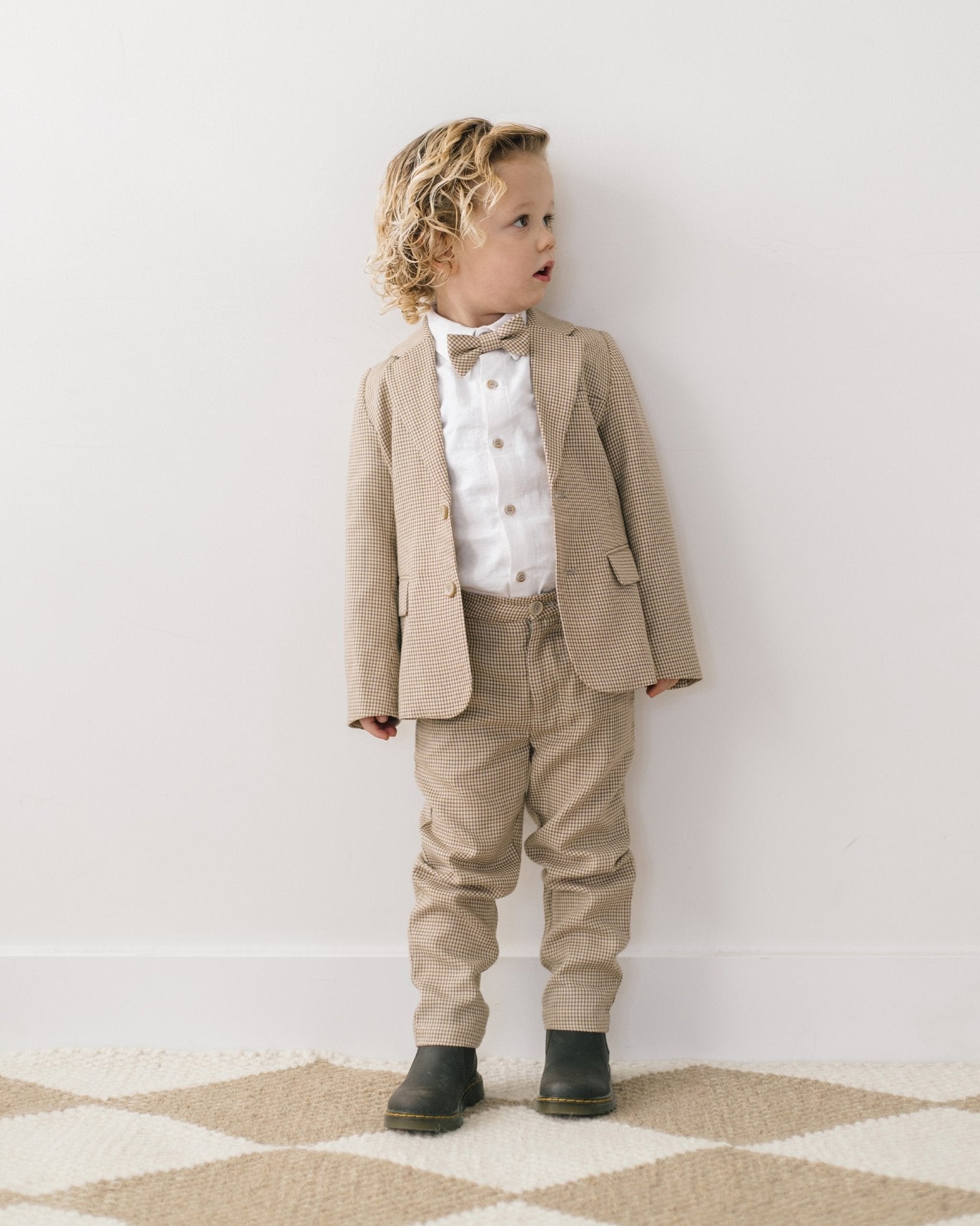 Sebastian Blazer || Golden Houndstooth - Rylee + Cru Canada