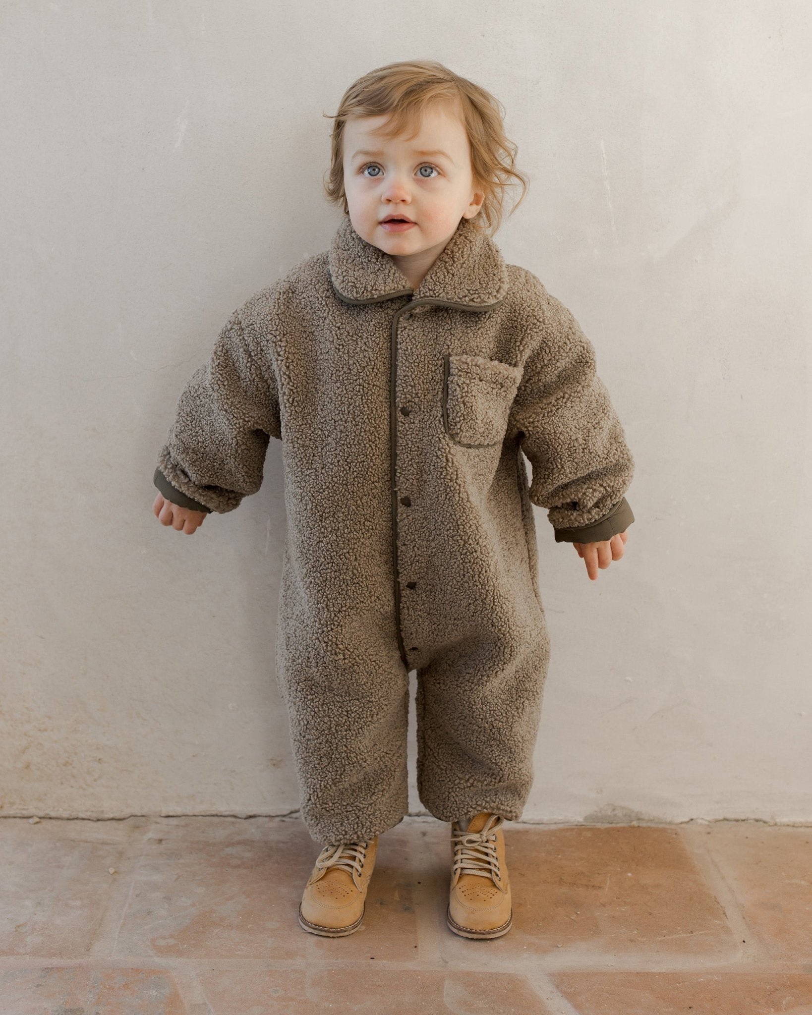 Shearling Jumpsuit || Olive - Rylee + Cru Canada