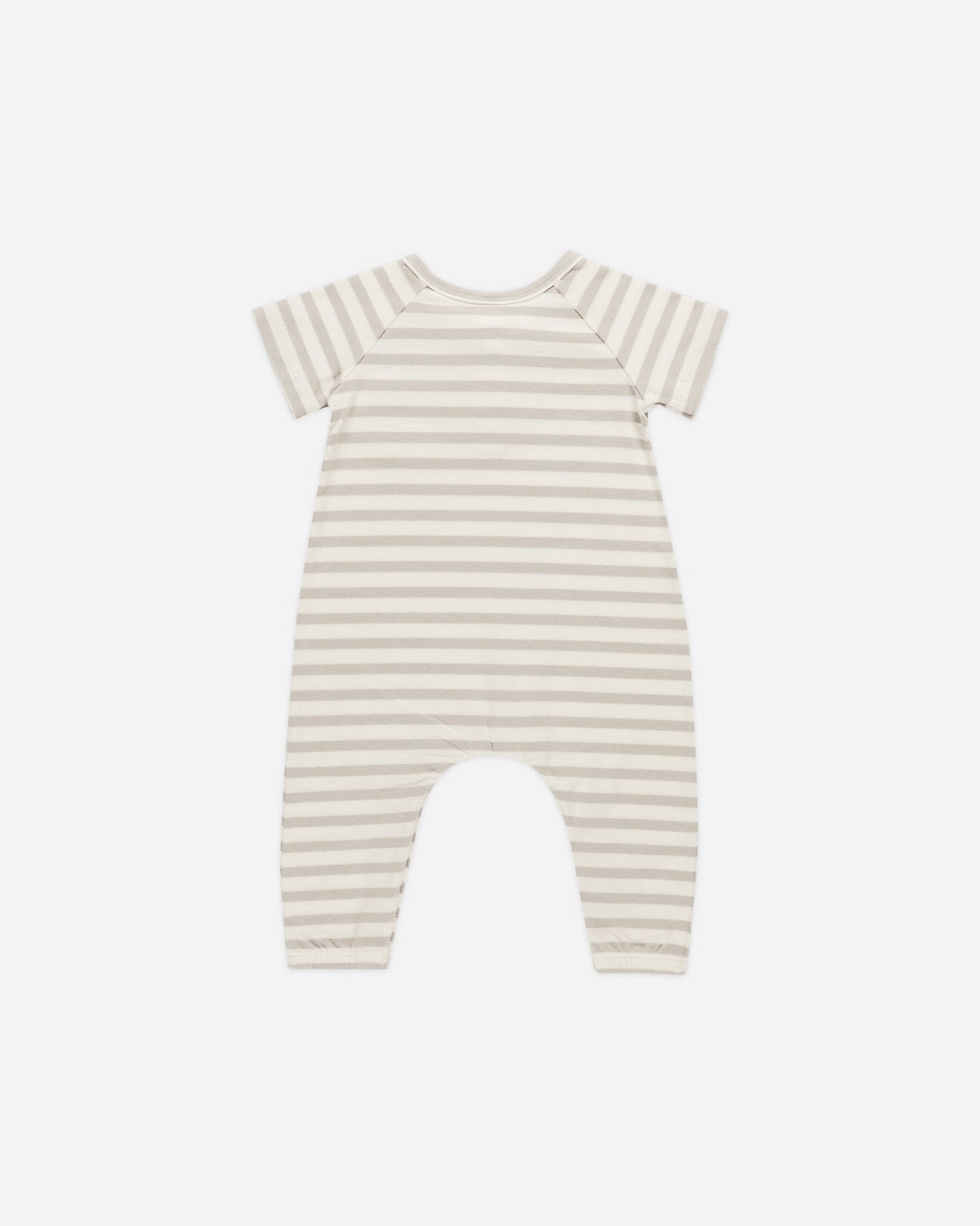 Short Sleeve Jumpsuit || Grey Stripe - Rylee + Cru Canada