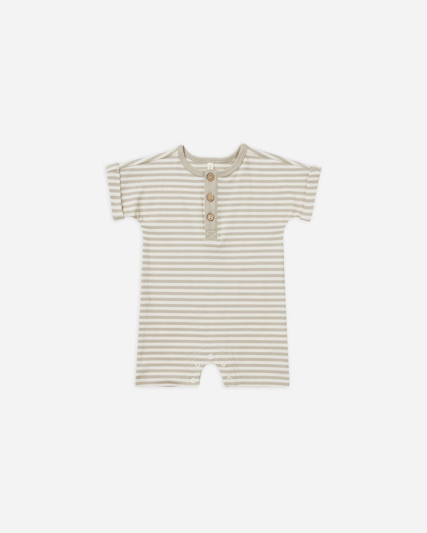 Short Sleeve One - Piece || Ash Stripe - Rylee + Cru Canada