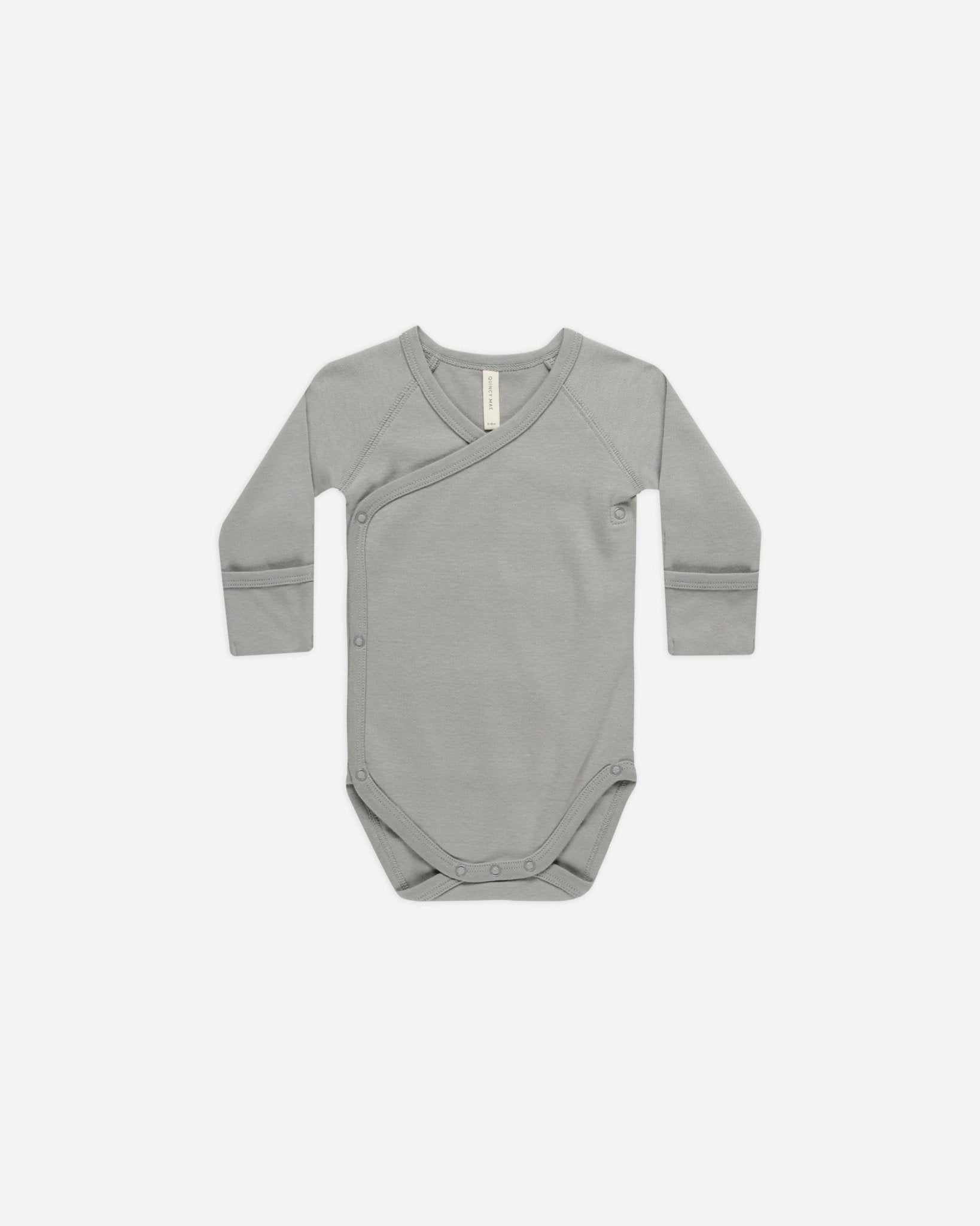 Side Snap Bodysuit || Dusty Blue - Rylee + Cru Canada