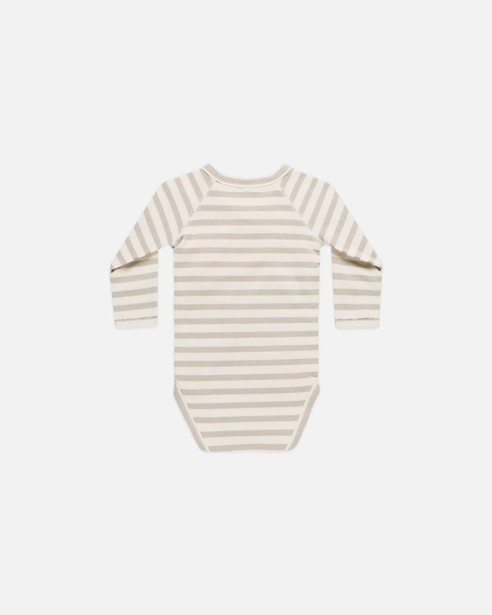 Side Snap Bodysuit || Grey Stripe - Rylee + Cru Canada