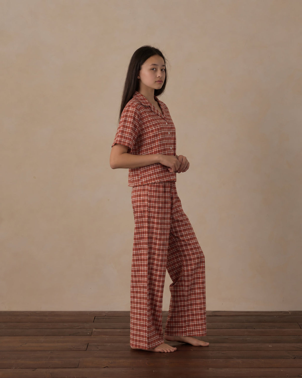 Teen Woven Pajama Set Ruby Plaid