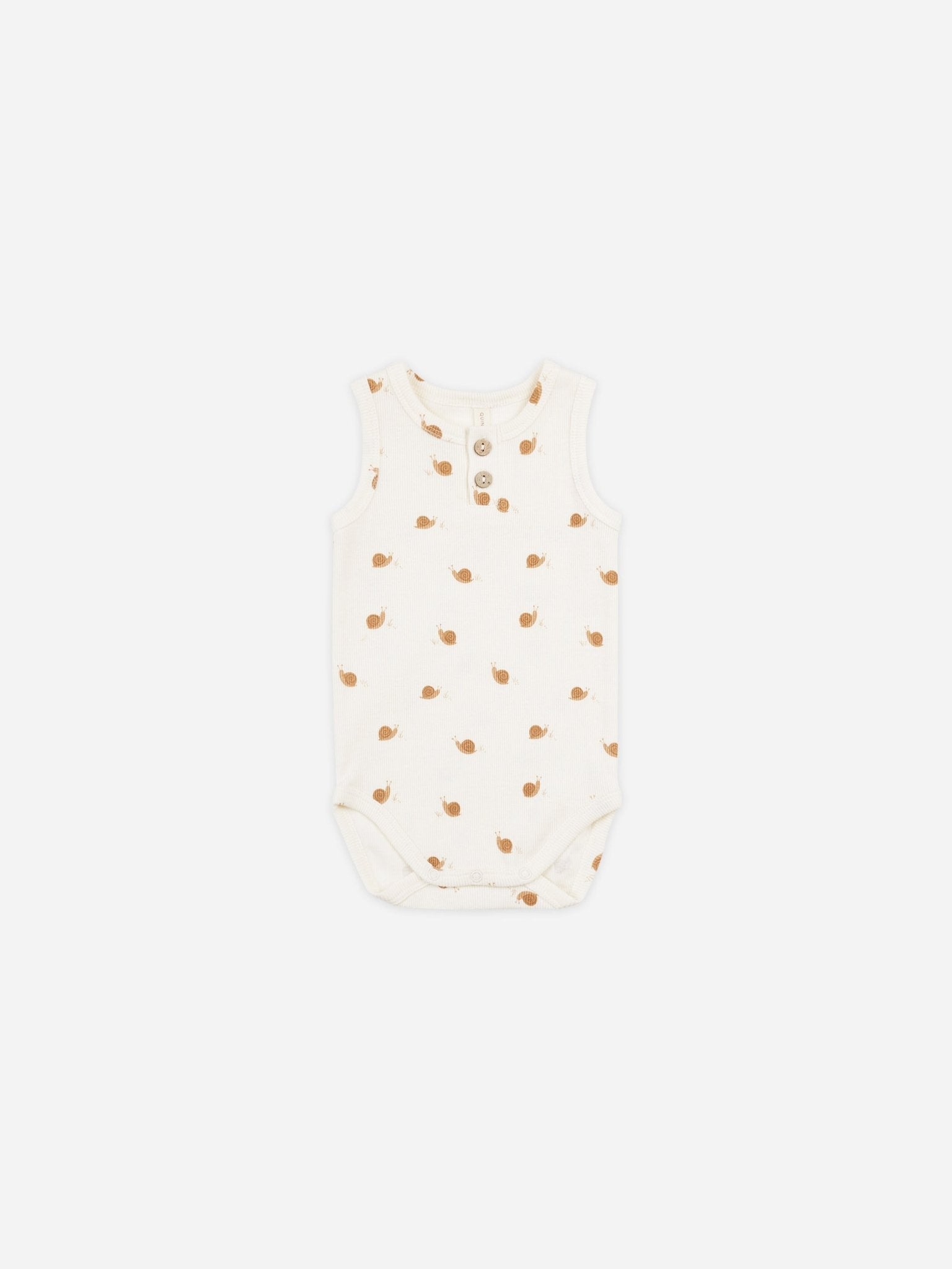 Sleeveless Henley Bodysuit || Snails - Rylee + Cru Canada