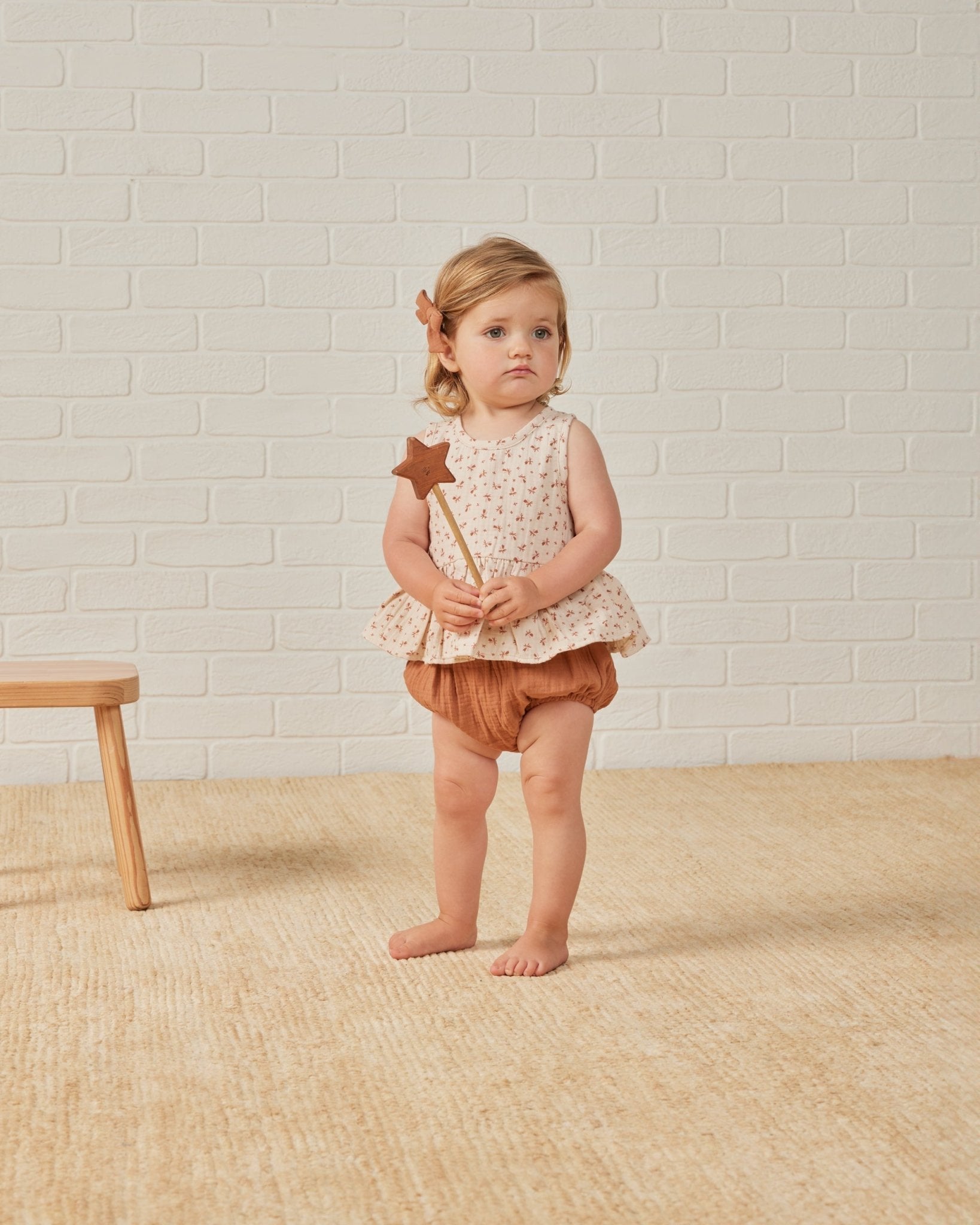 Sleeveless Peplum Set || Clay Ditsy - Rylee + Cru Canada