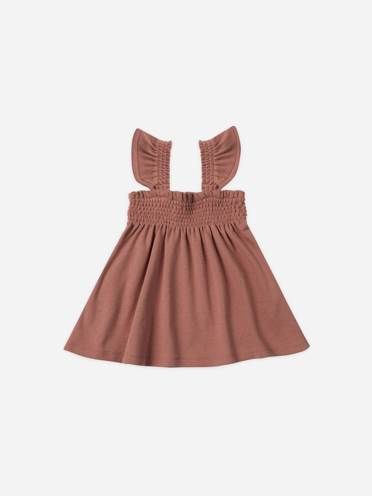 Smocked Jersey Dress || Berry - Rylee + Cru Canada