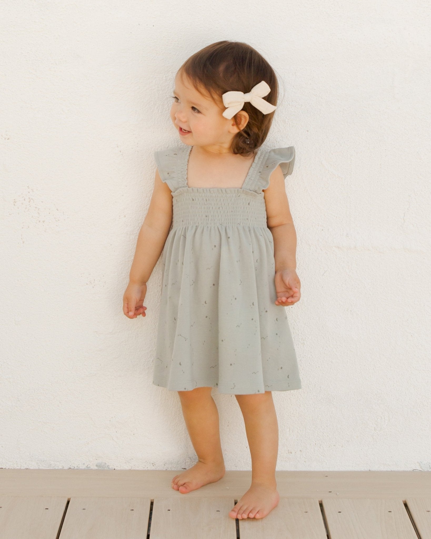 Smocked Jersey Dress || Constellations* - Rylee + Cru Canada