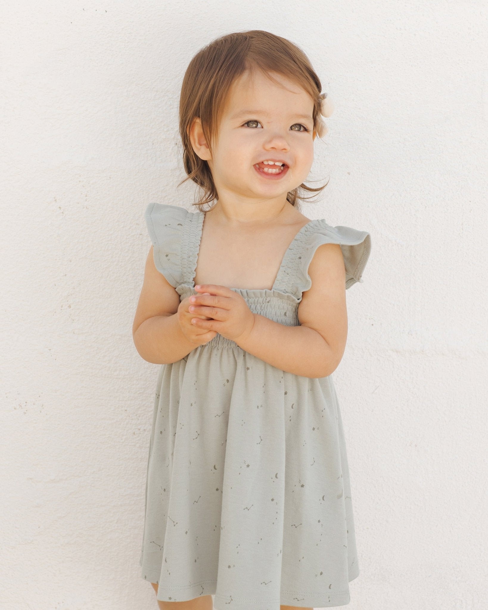 Smocked Jersey Dress || Constellations* - Rylee + Cru Canada