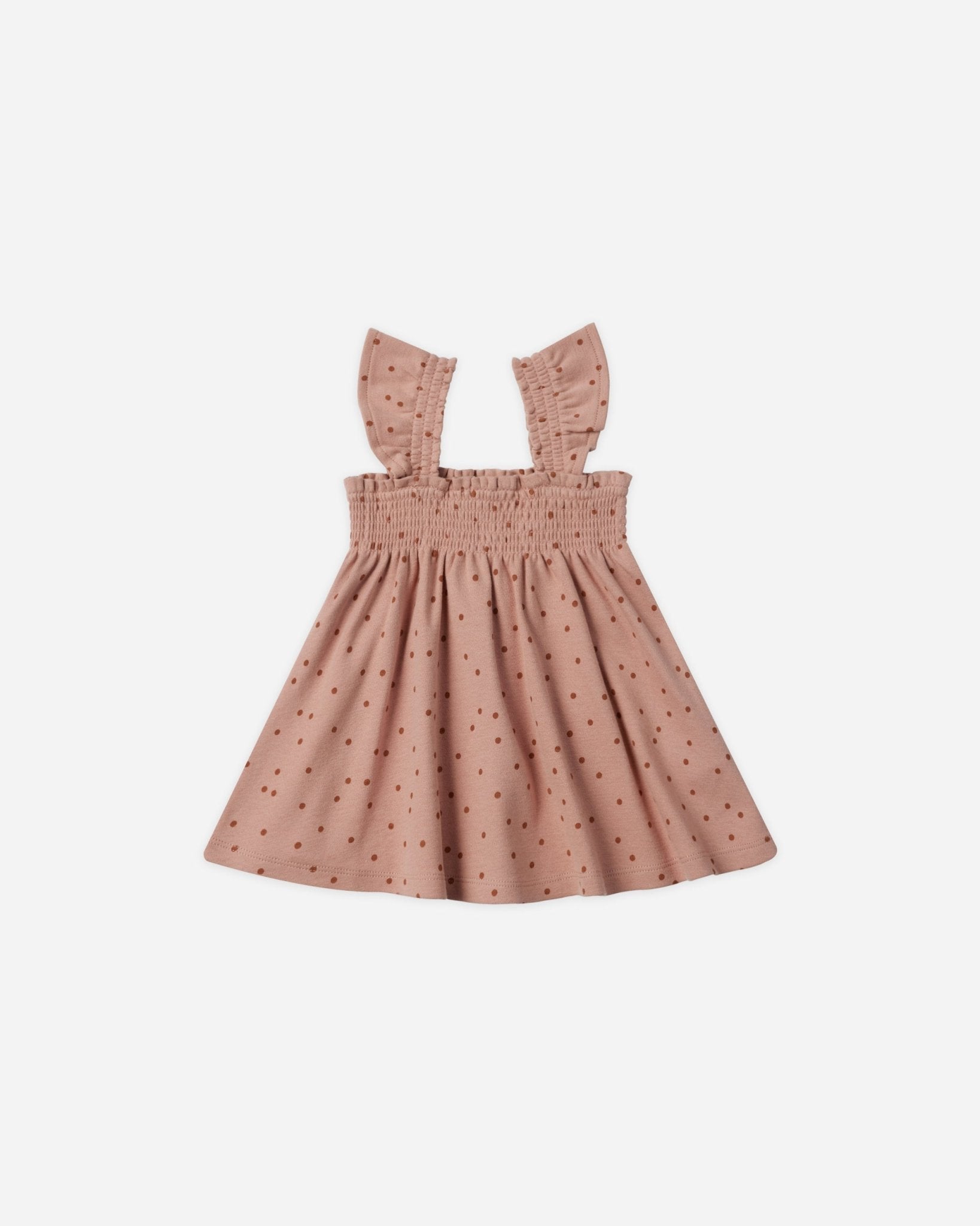 Smocked Jersey Dress || Polka Dot* - Rylee + Cru Canada