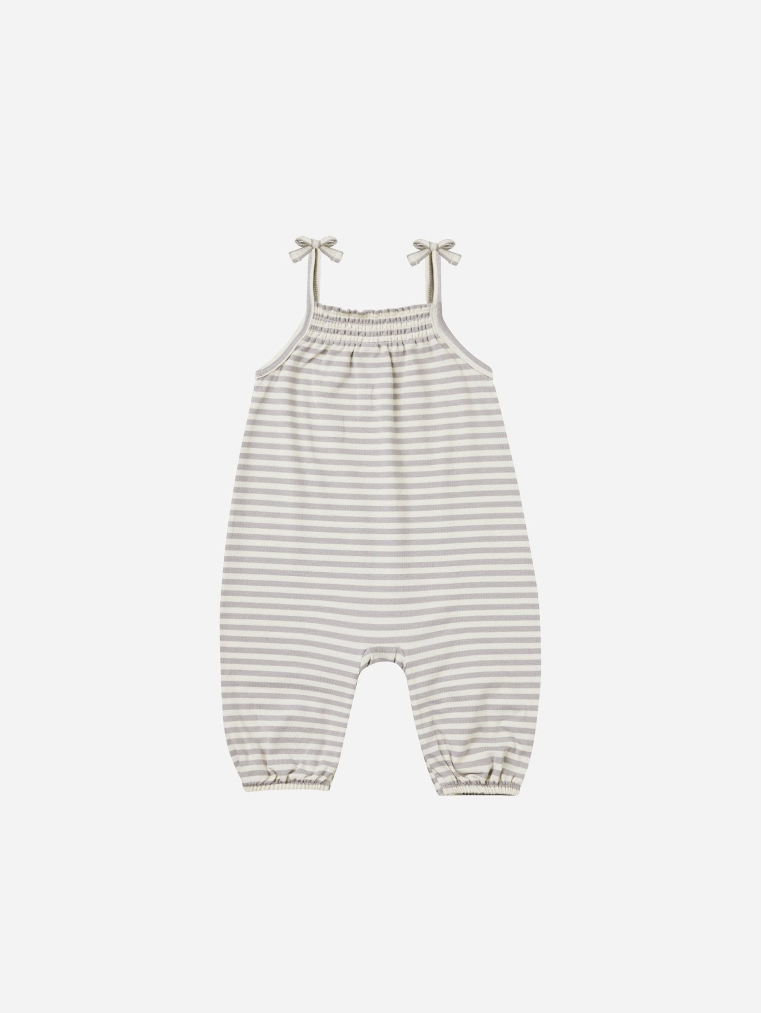 Smocked Jumpsuit || Periwinkle Stripe - Rylee + Cru Canada