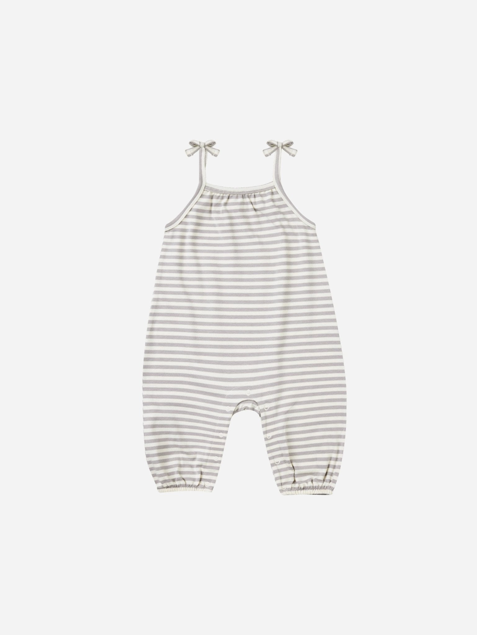 Smocked Jumpsuit || Periwinkle Stripe - Rylee + Cru Canada