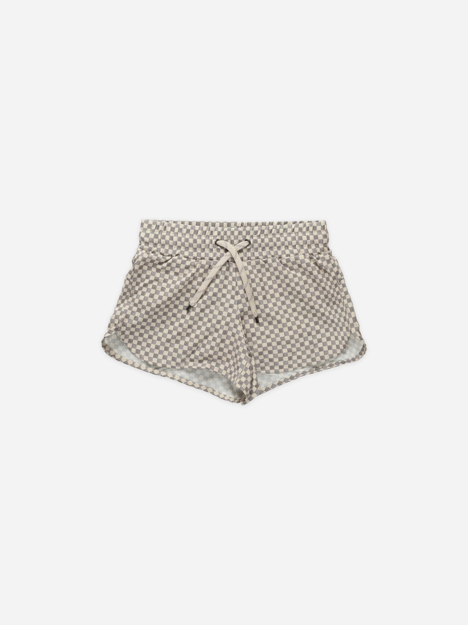 Speed Short || Grey Micro Check - Rylee + Cru Canada