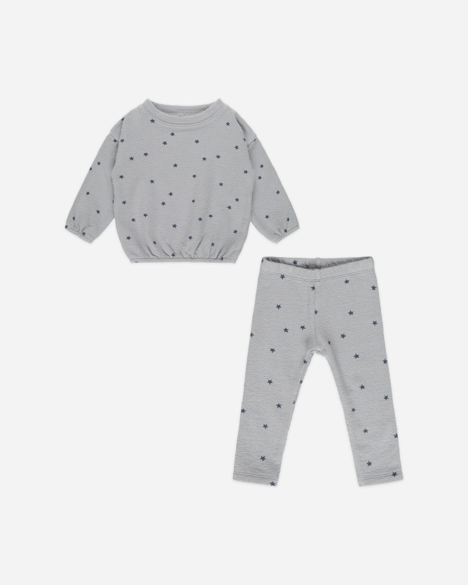 Spongey Knit Set || Blue Stars - Rylee + Cru Canada