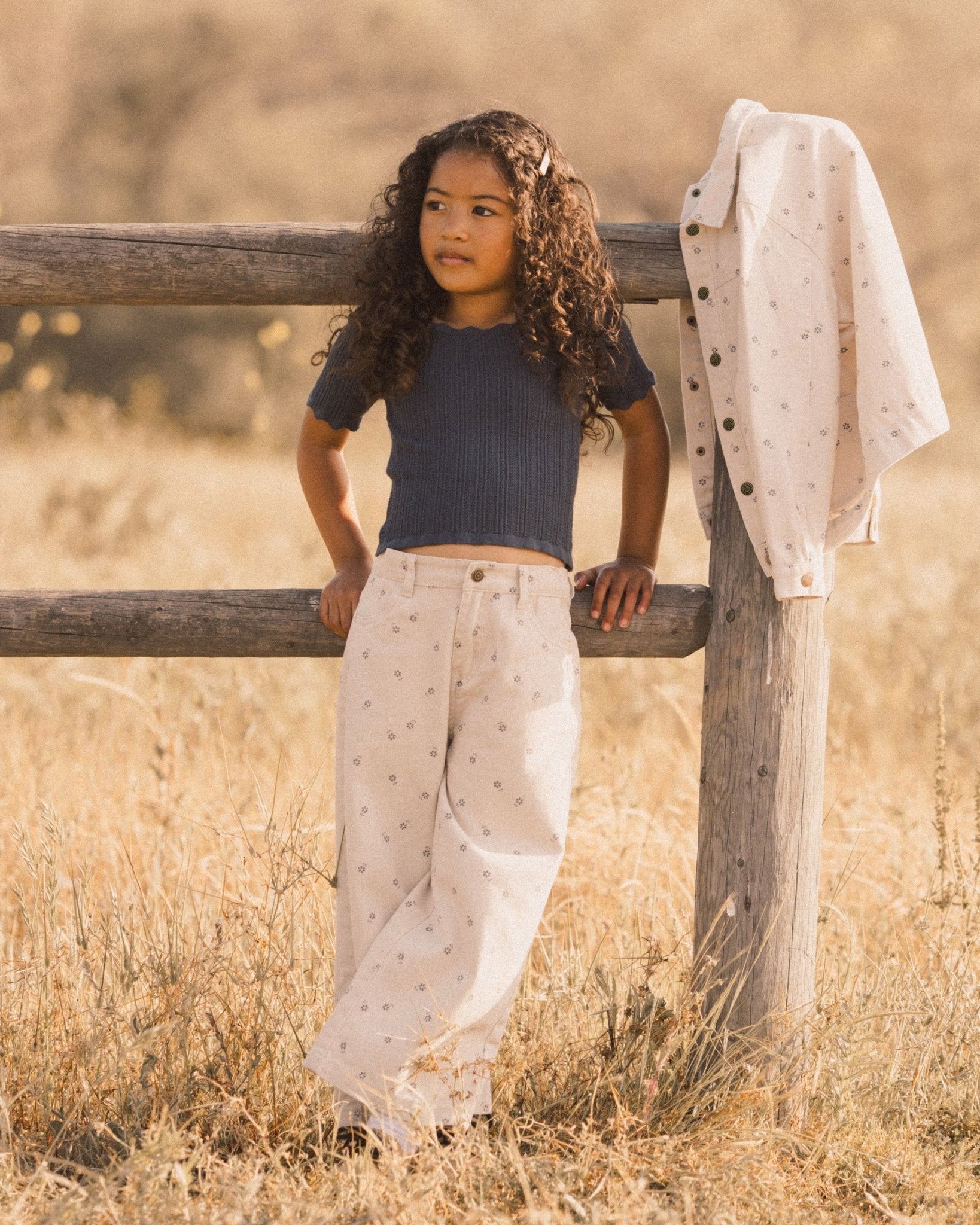 Straight Leg Pant || Blue Daisy - Rylee + Cru Canada