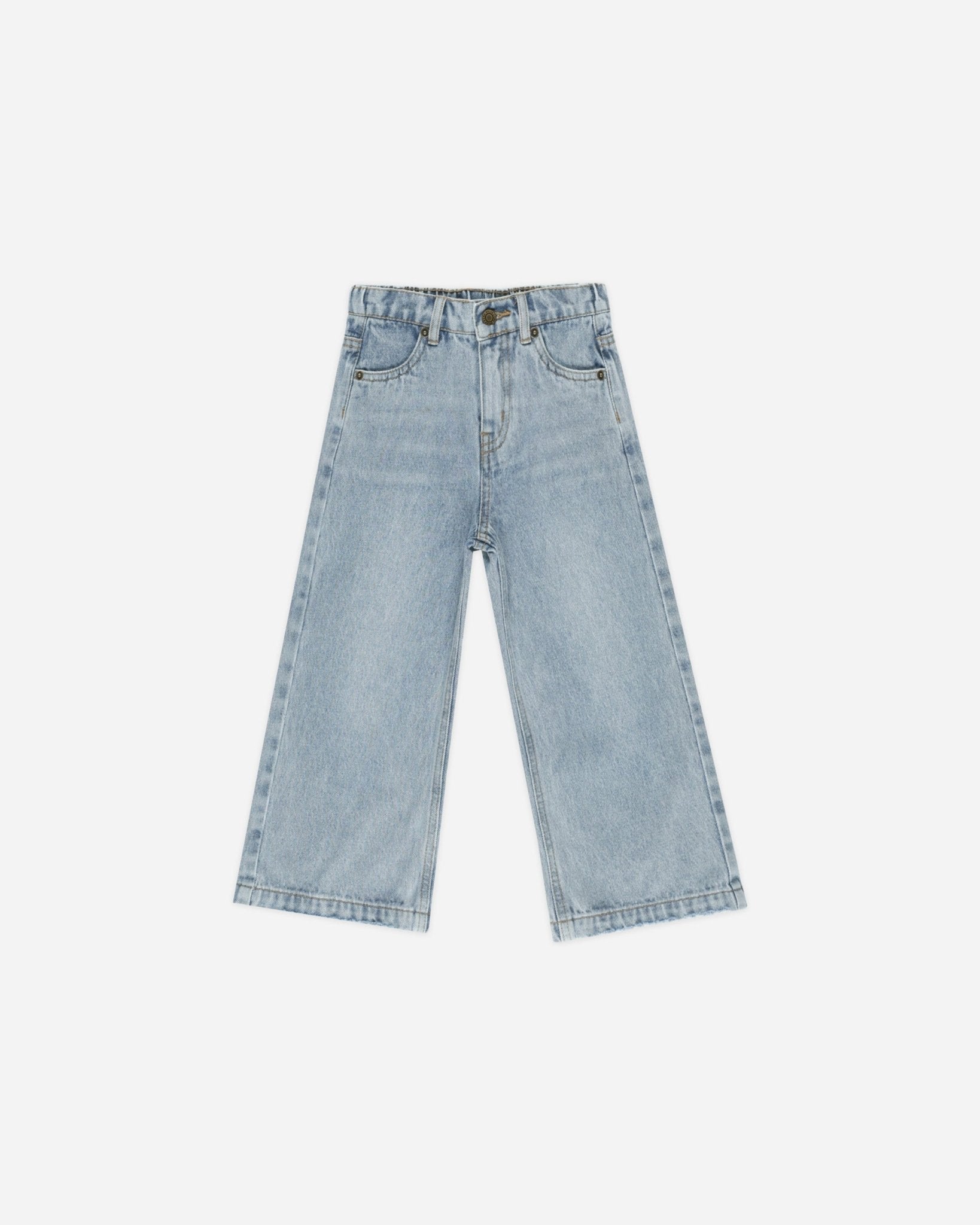 Straight Leg Pant || Light Washed Denim* - Rylee + Cru Canada