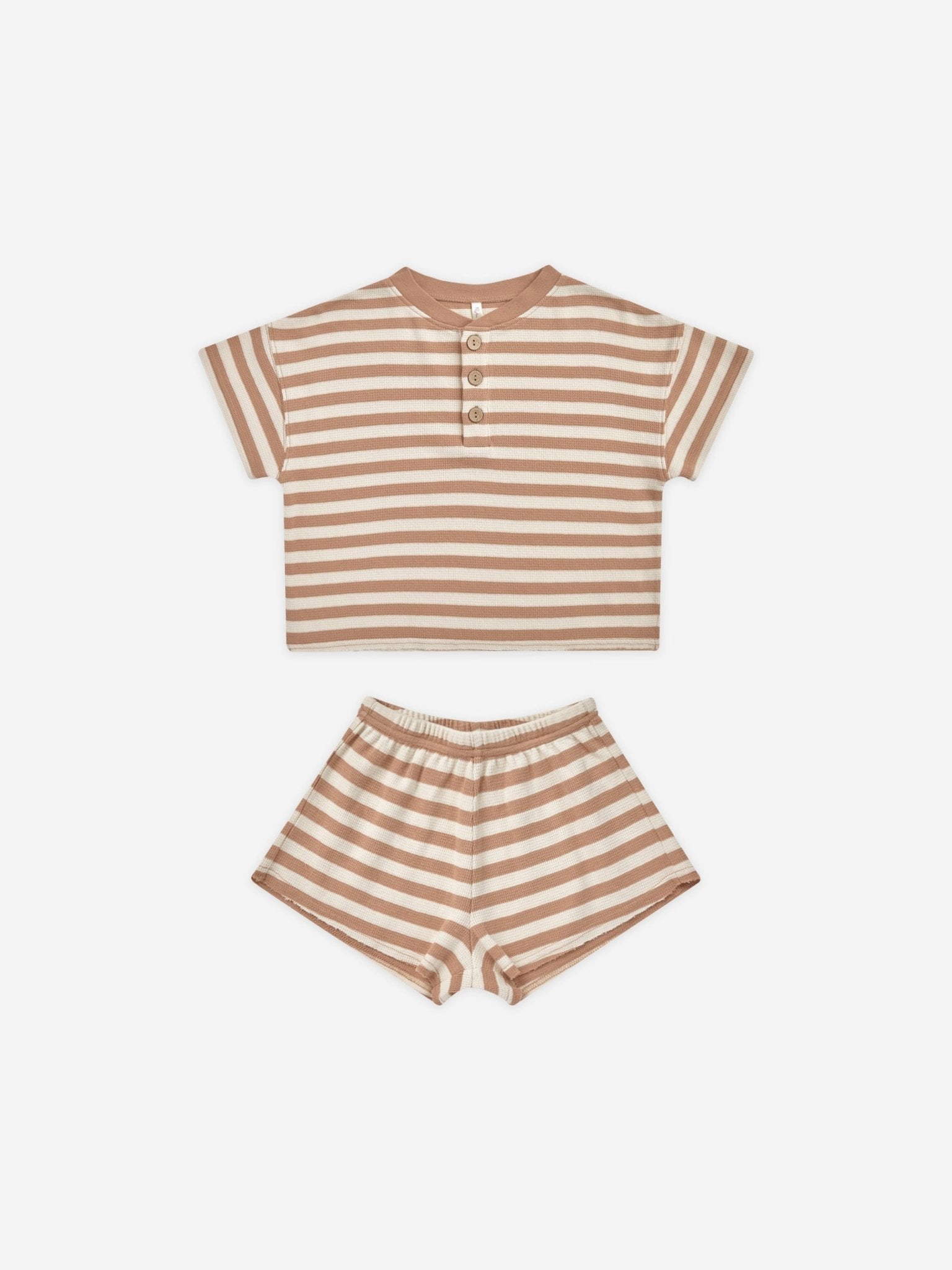 Summer Waffle Set || Clay Stripe - Rylee + Cru Canada