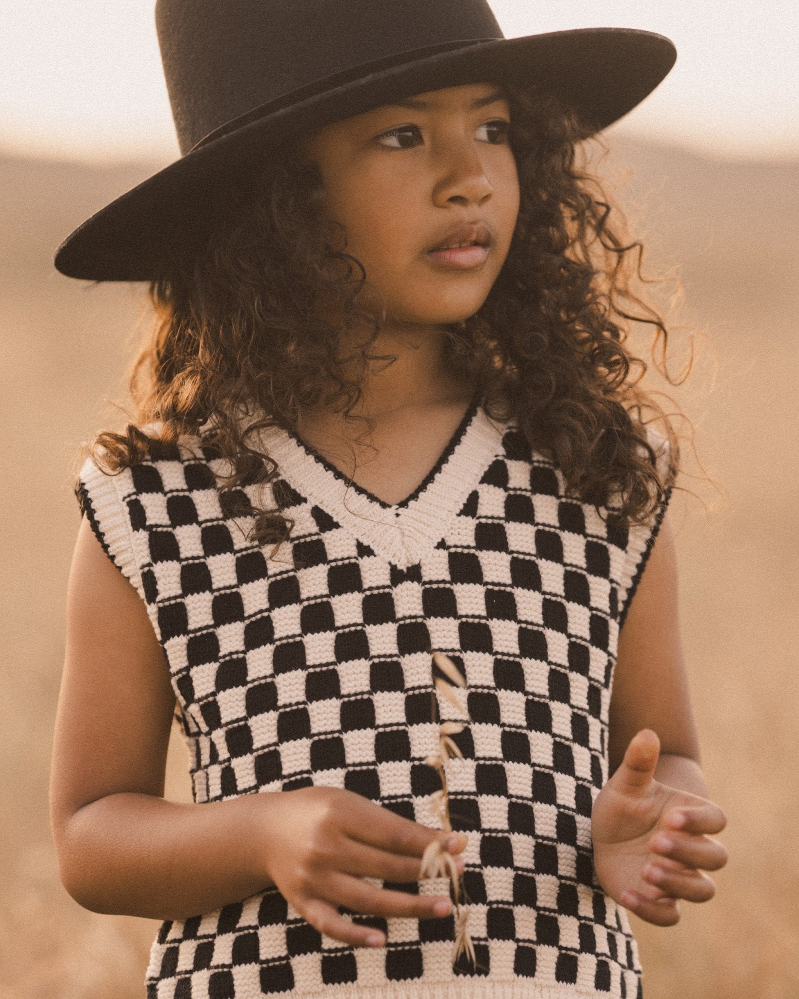 Sweater Vest || Check - Rylee + Cru Canada