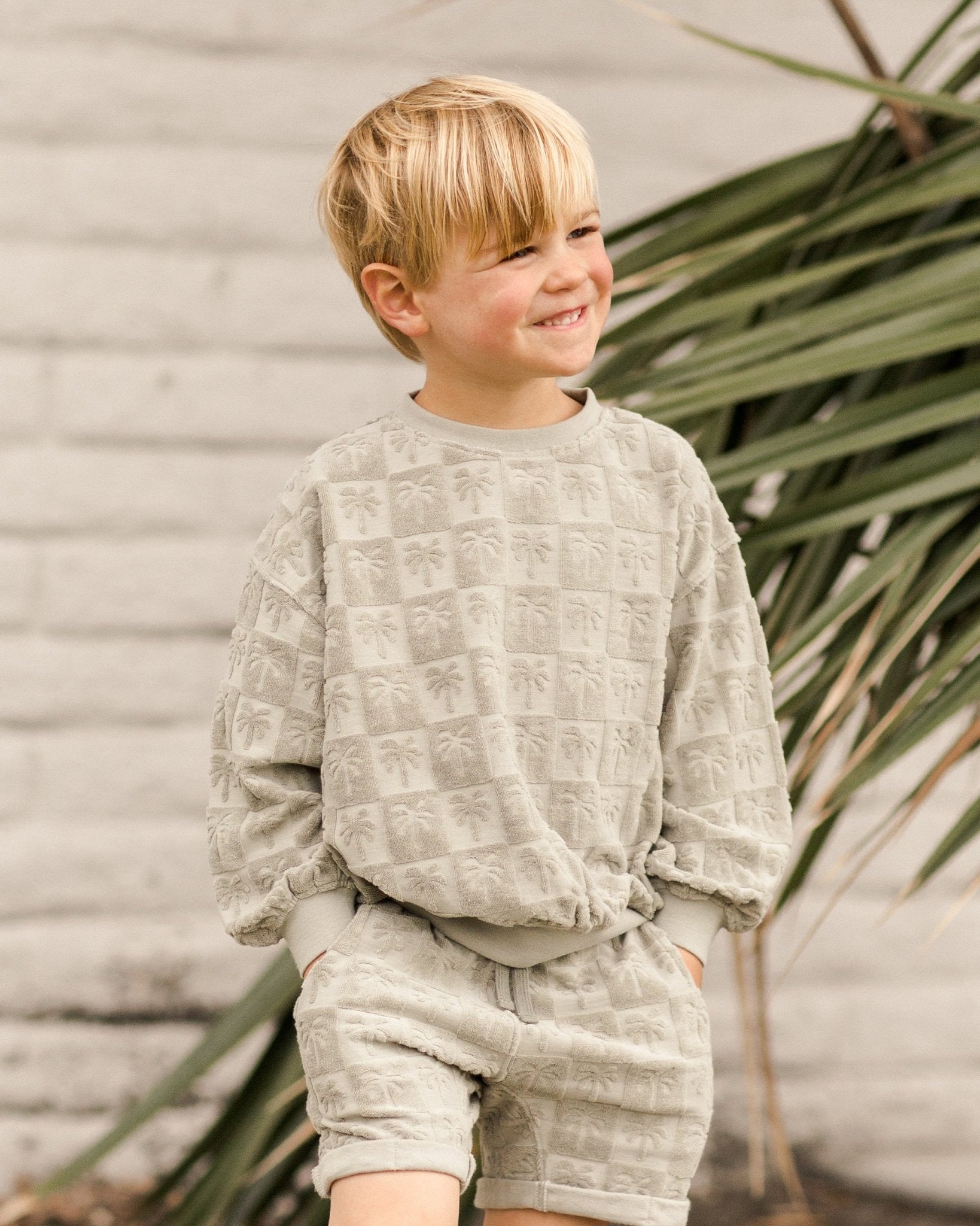 Sweatshirt || Palm Check - Rylee + Cru Canada