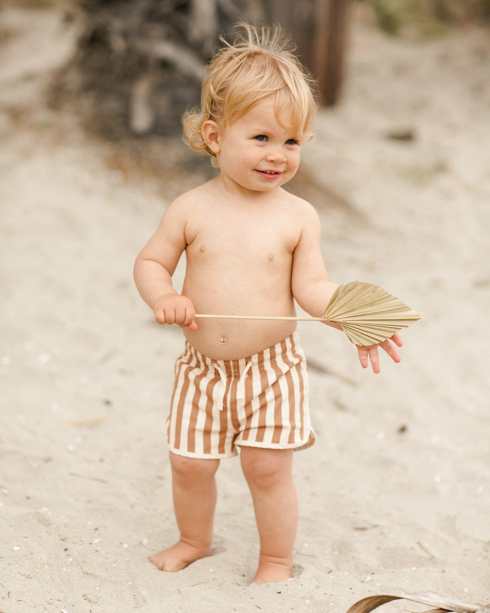 Swim Trunk || Clay Stripe - Rylee + Cru Canada