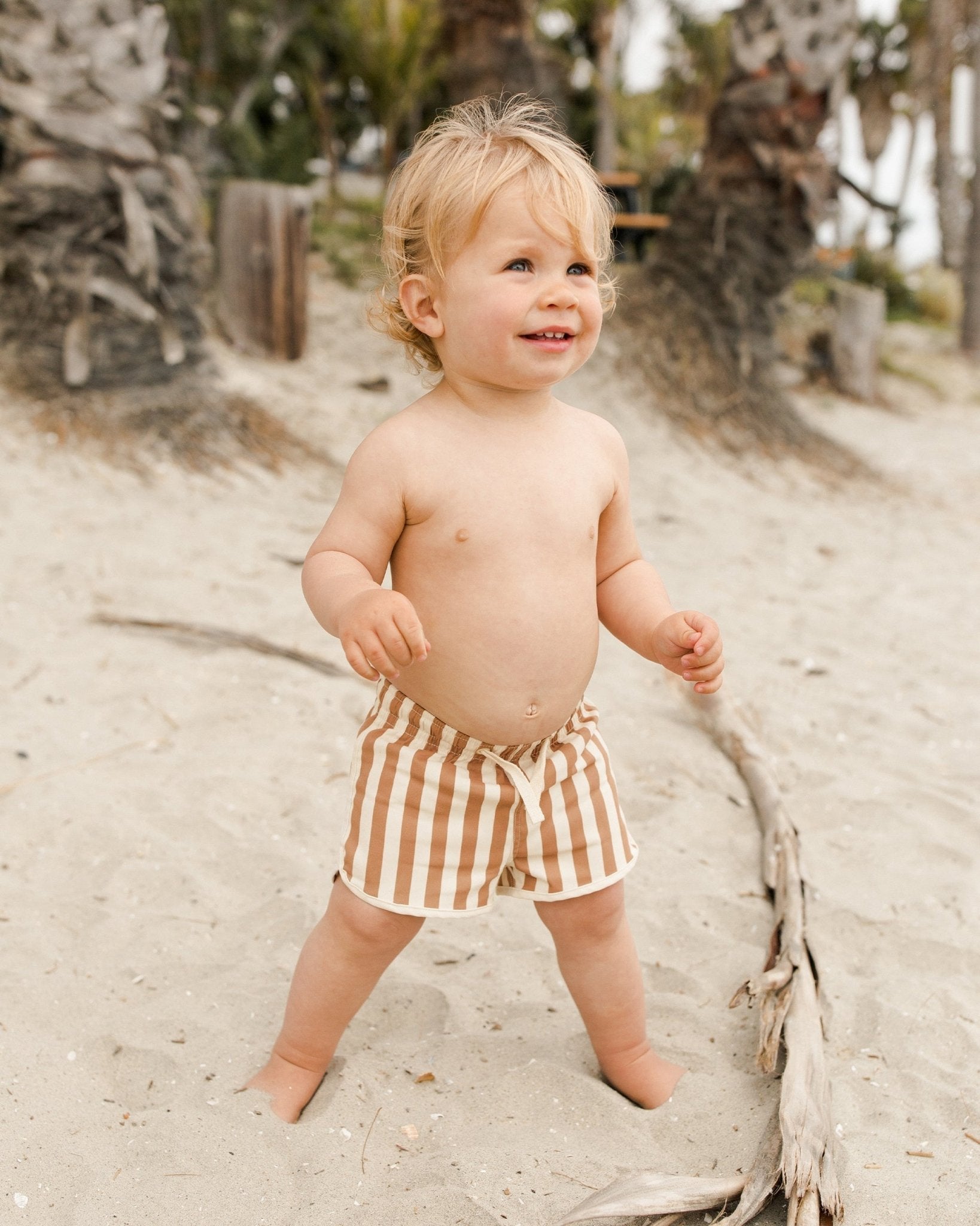 Swim Trunk || Clay Stripe - Rylee + Cru Canada