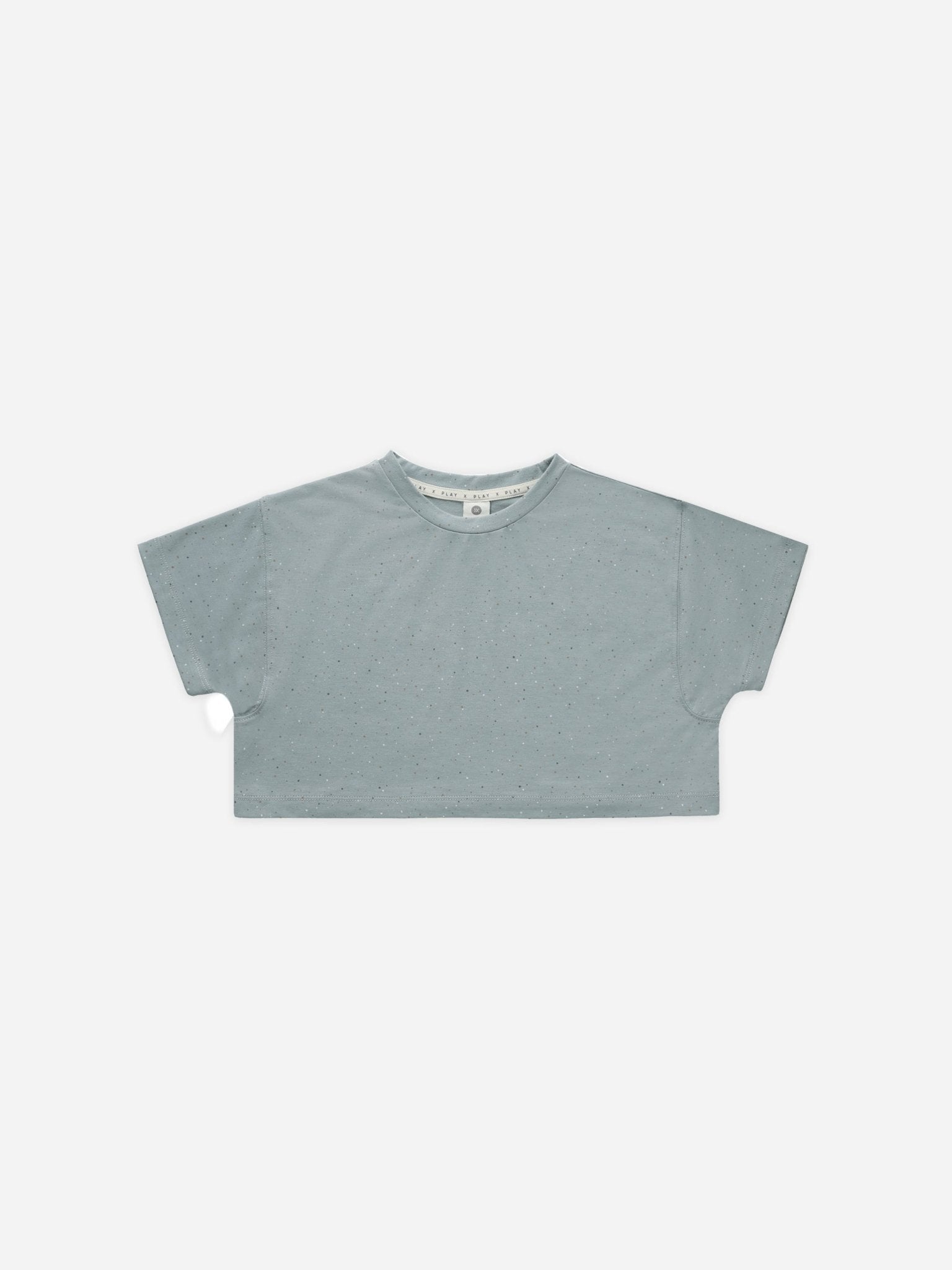 Tech Crop Tee || Blue Speckle - Rylee + Cru Canada