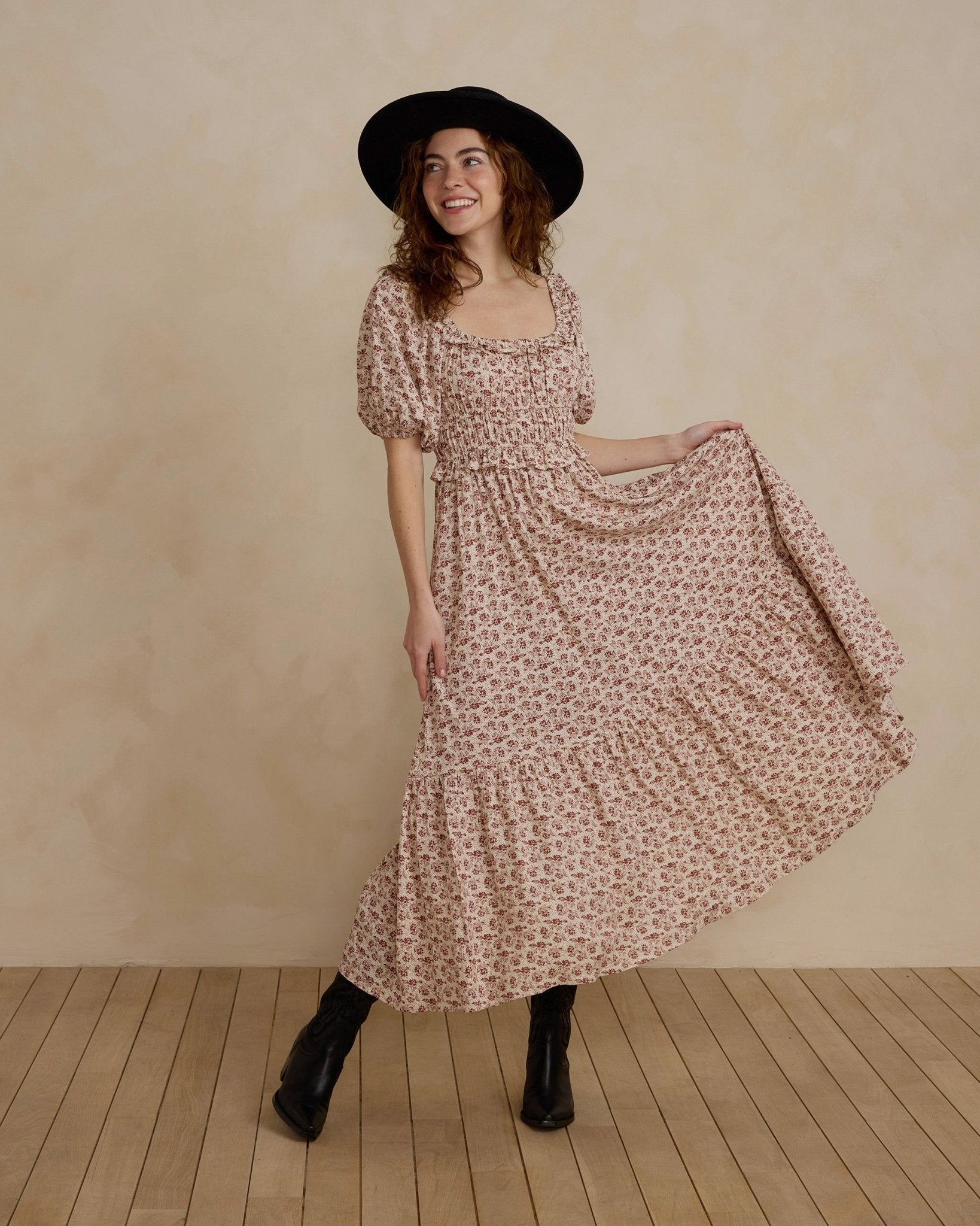 Tenley Dress | Red Rose - Rylee + Cru Canada