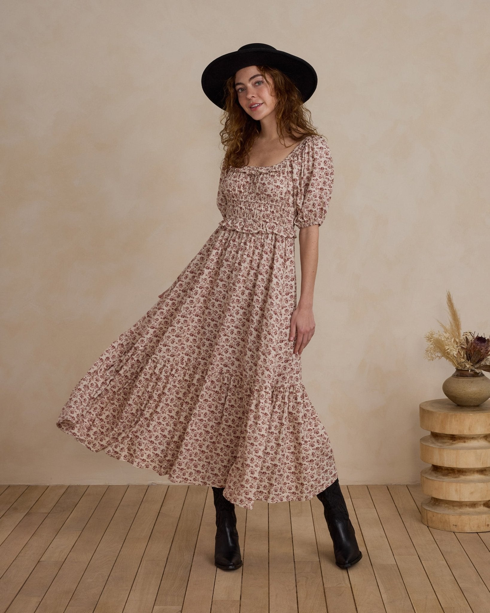 Tenley Dress | Red Rose - Rylee + Cru Canada