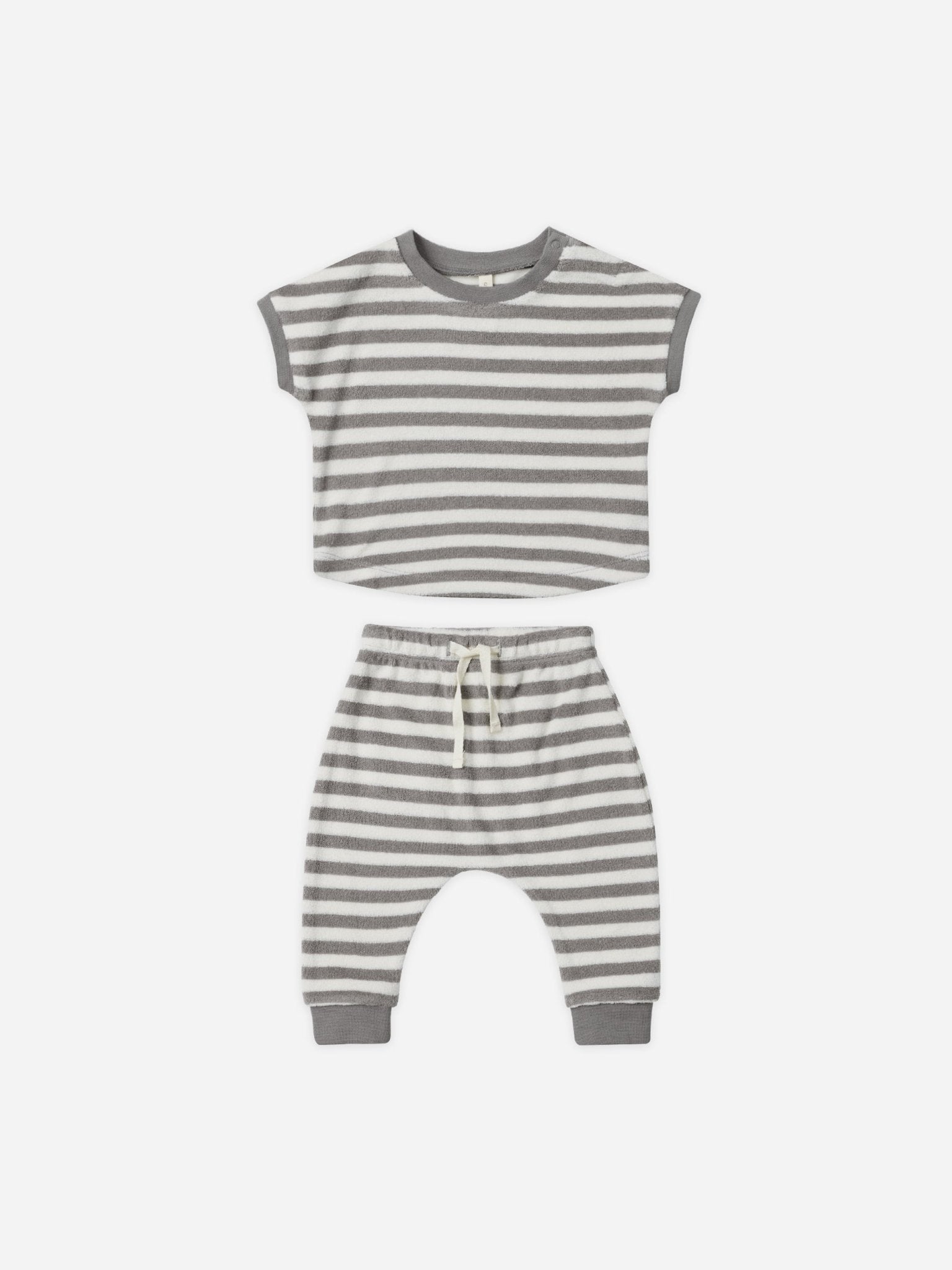 Terry Tee + Pant Set || Retro Stripe - Rylee + Cru Canada