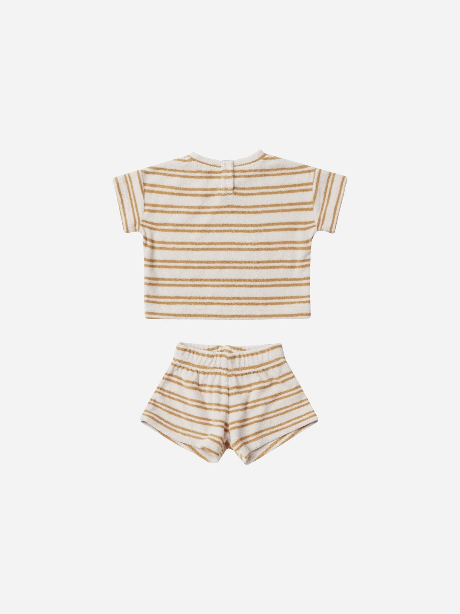 Terry Tee + Shorts Set || Honey Stripe - Rylee + Cru Canada