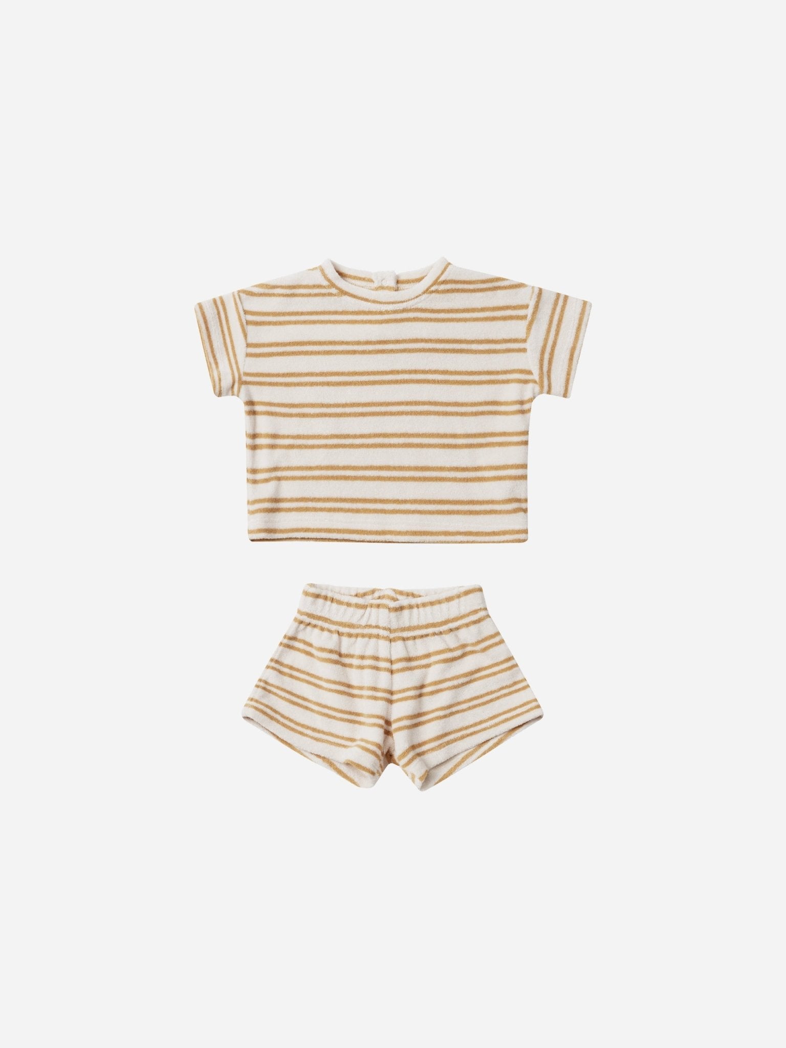 Terry Tee + Shorts Set || Honey Stripe - Rylee + Cru Canada