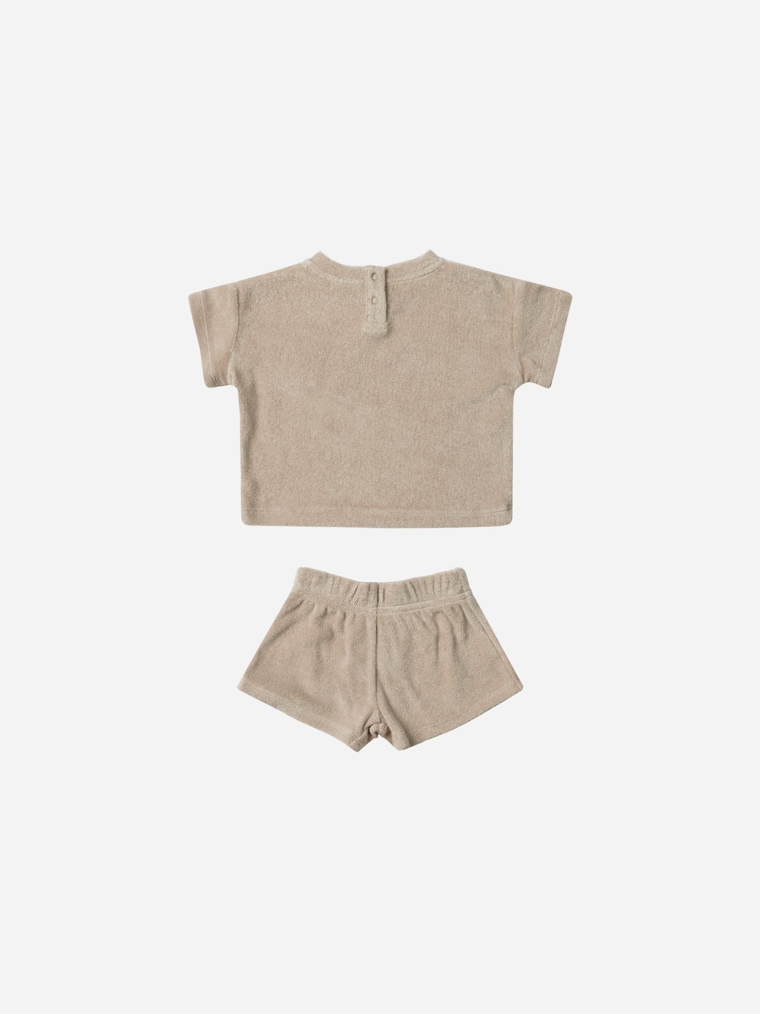 Terry Tee + Shorts Set || Oat - Rylee + Cru Canada