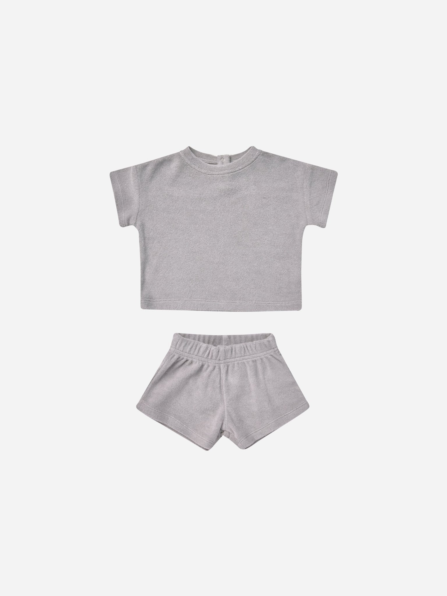 Terry Tee + Shorts Set || Periwinkle - Rylee + Cru Canada