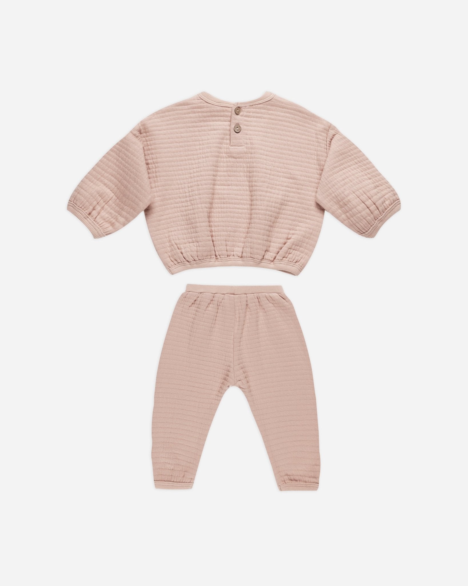 Textured Sweat Set || Blush - Rylee + Cru Canada