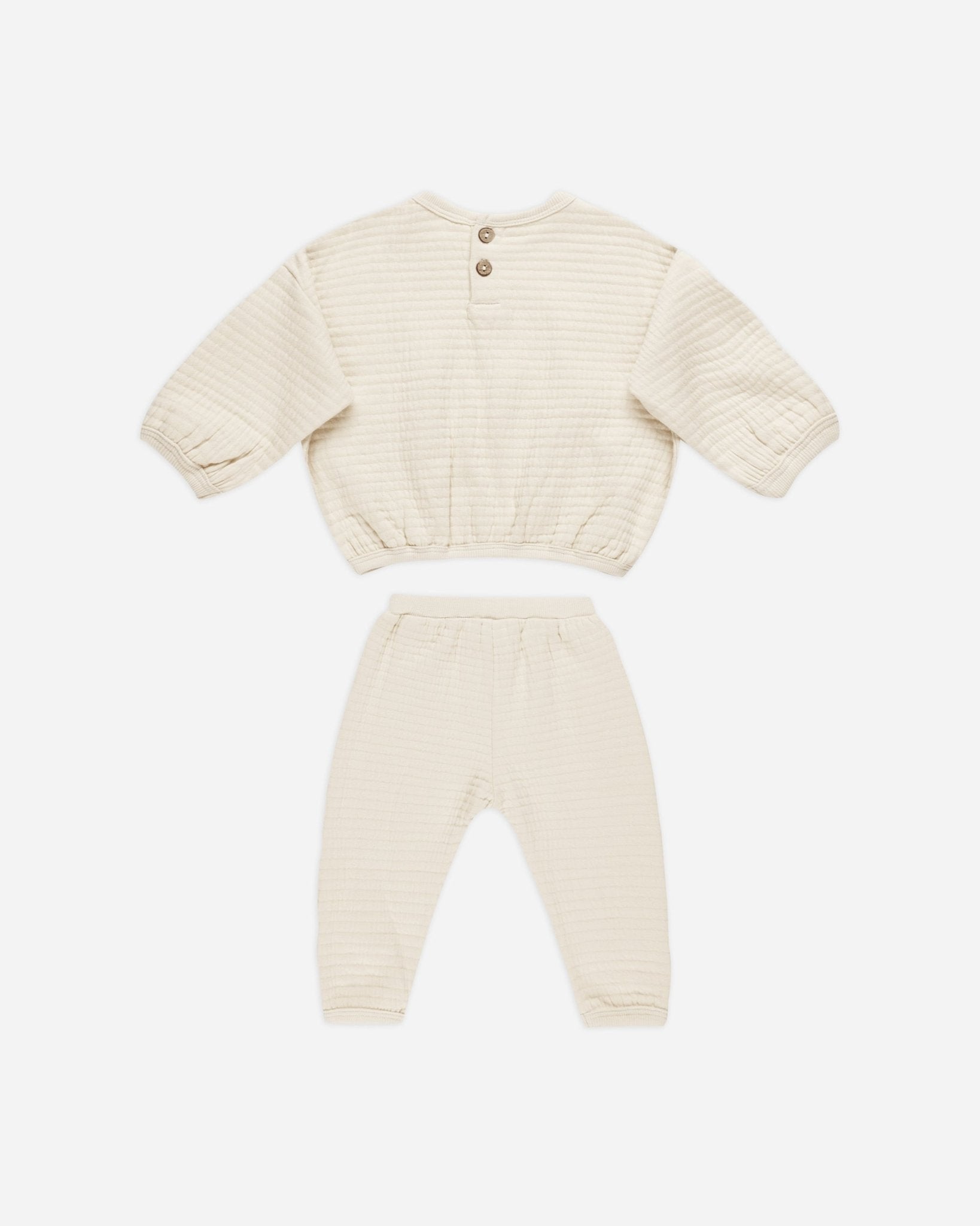 Textured Sweat Set || Natural - Rylee + Cru Canada