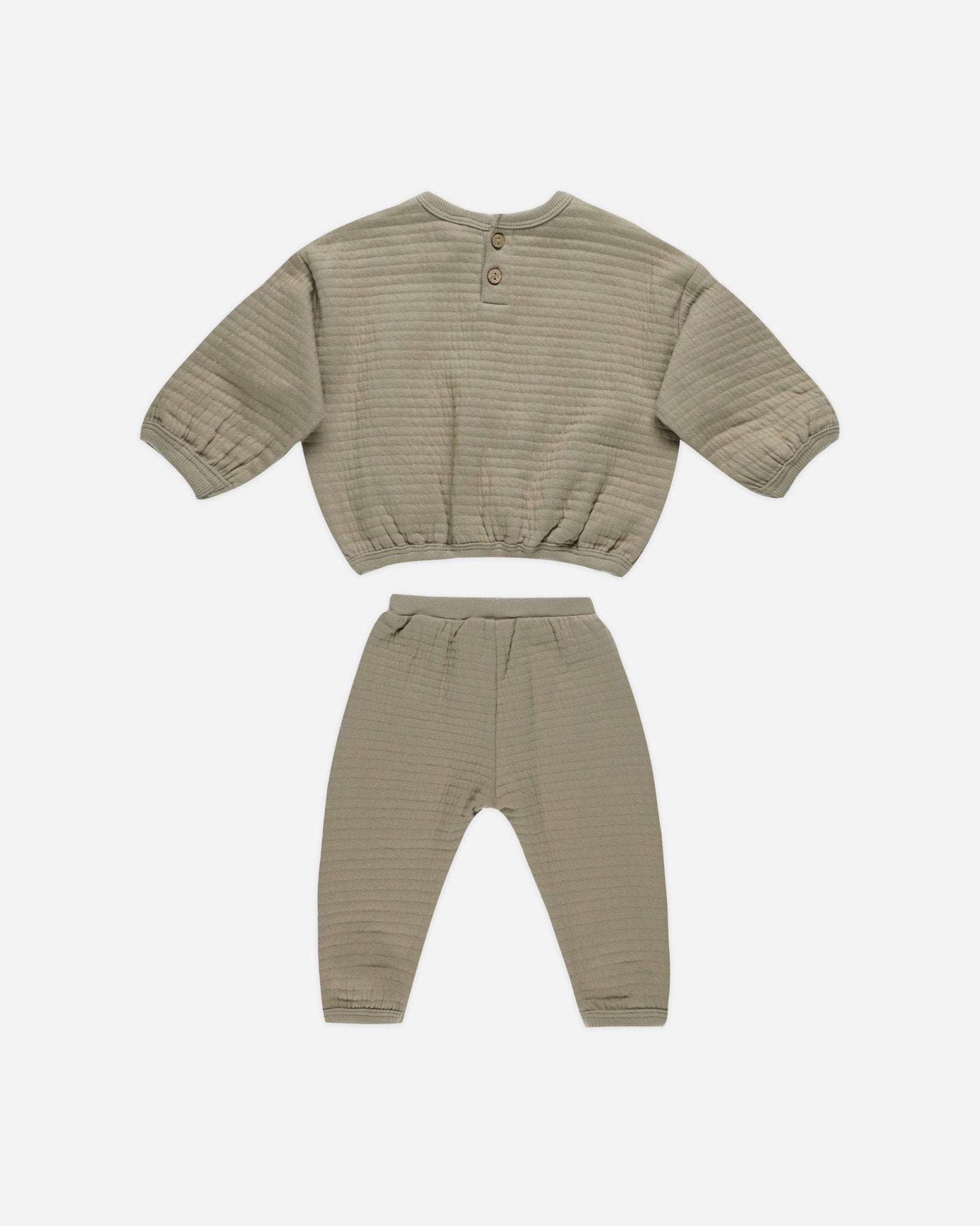 Textured Sweat Set || Olive - Rylee + Cru Canada