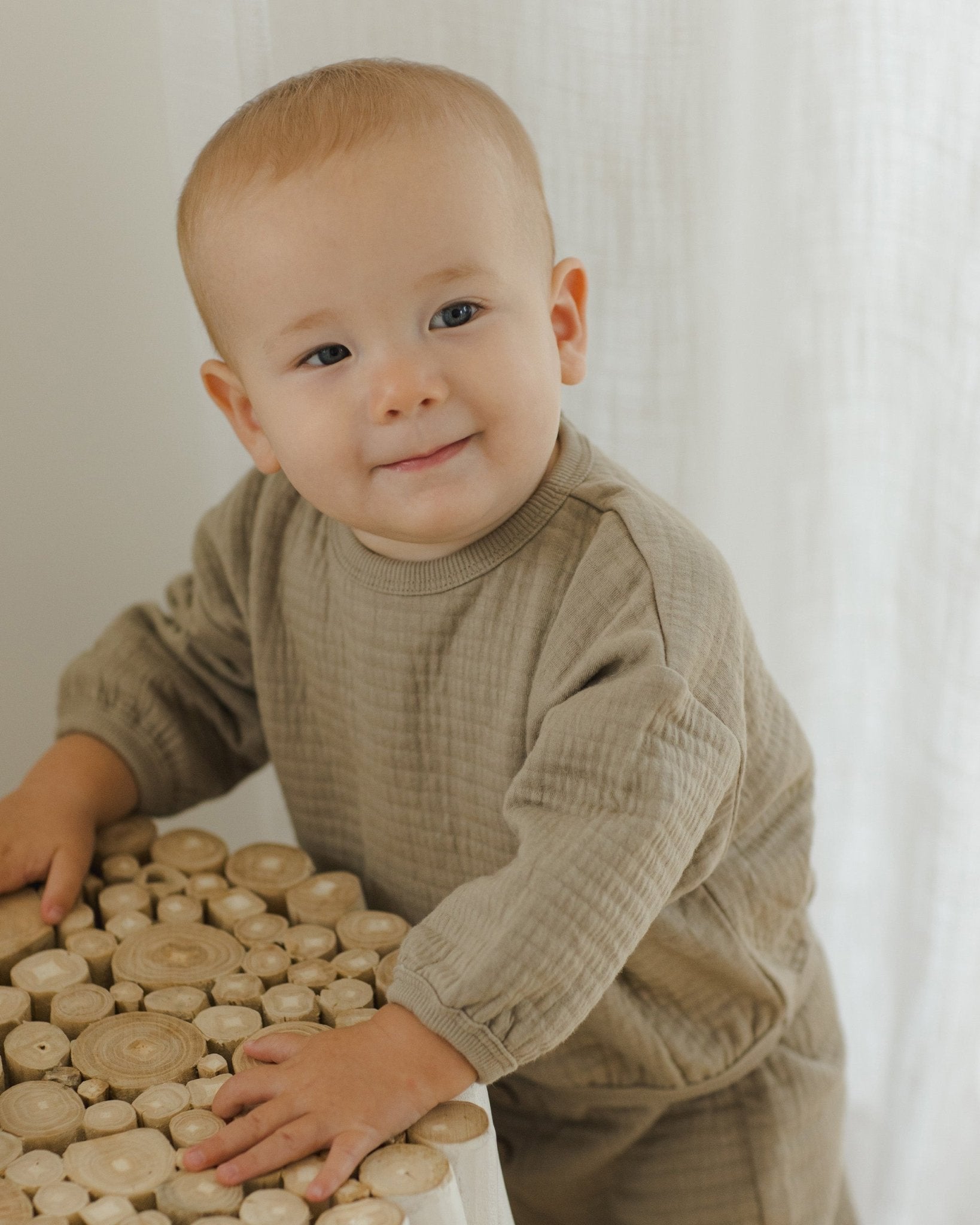 Textured Sweat Set || Olive - Rylee + Cru Canada