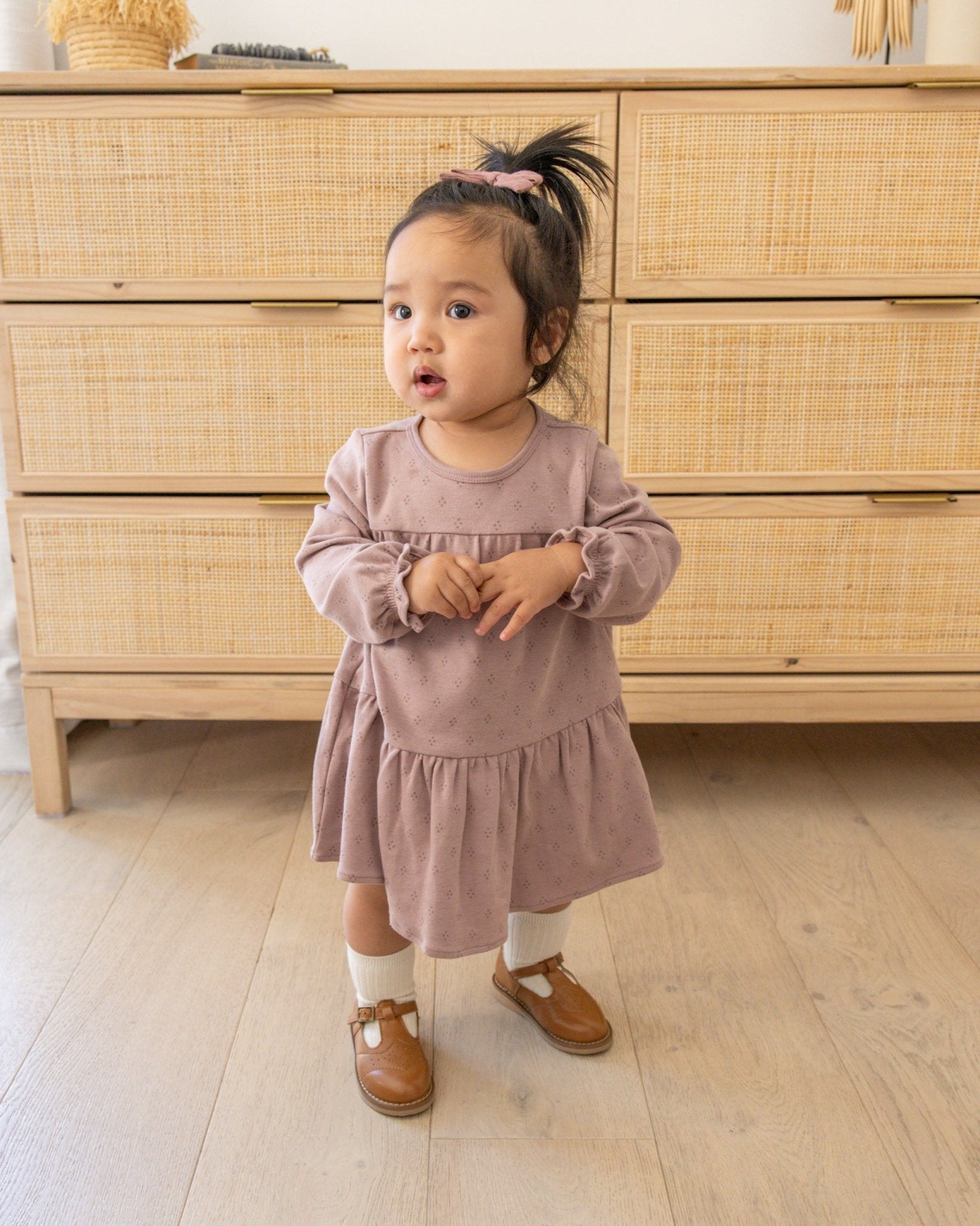 Tiered Jersey Dress || Dotty - Rylee + Cru Canada