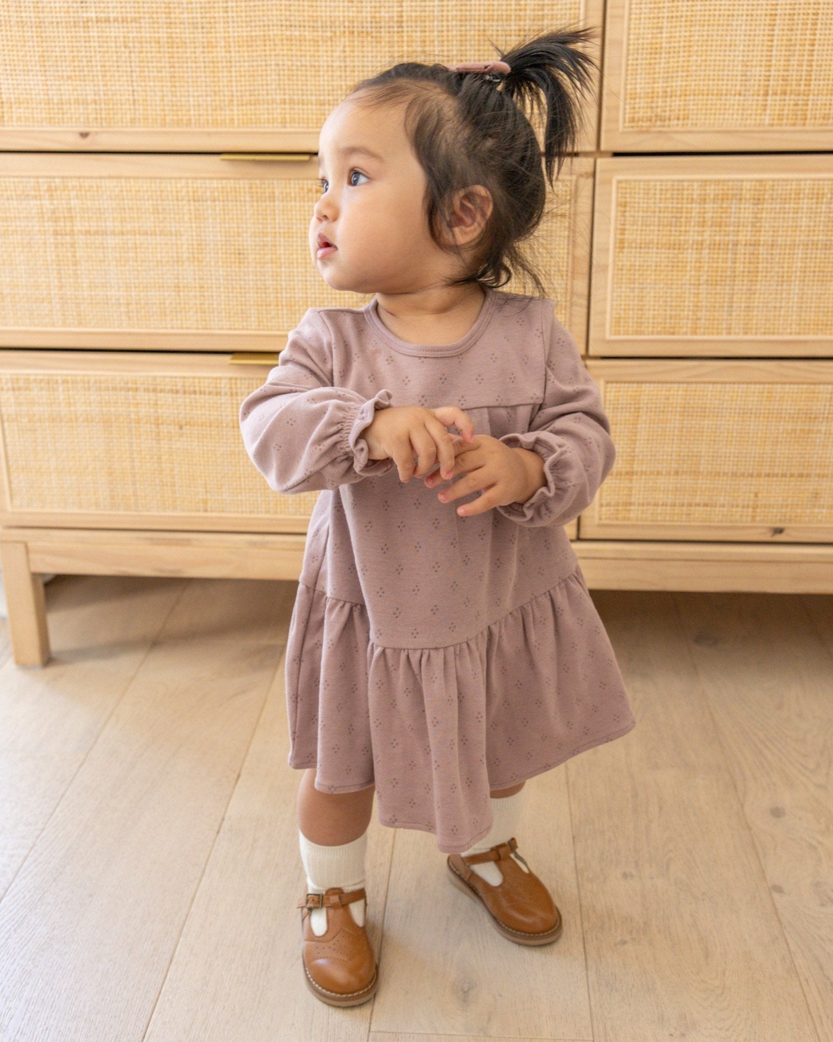 Tiered Jersey Dress || Dotty - Rylee + Cru Canada