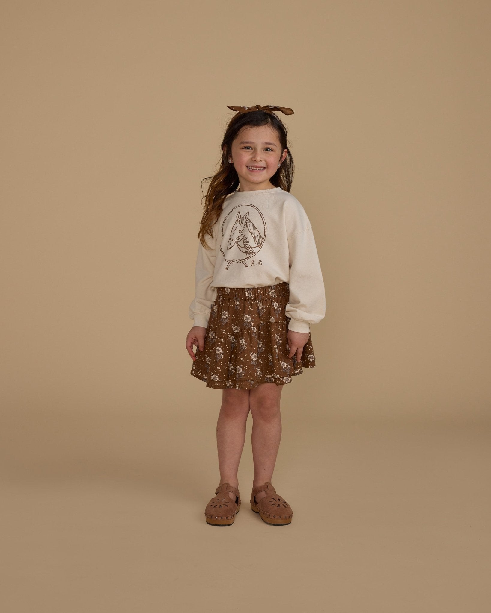 Tiered Mini Skirt || Autumn Rose - Rylee + Cru Canada