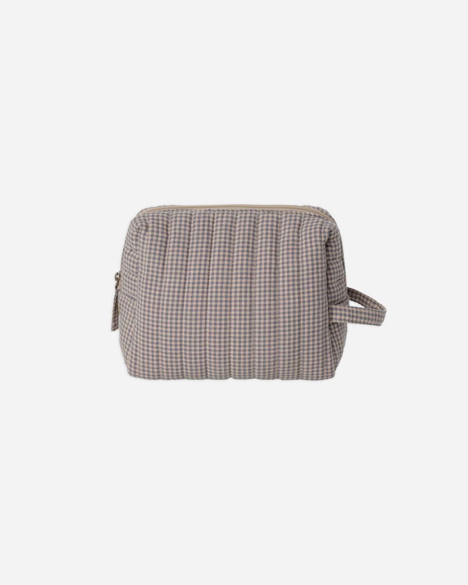 Toiletry Bag || Indigo Gingham - Rylee + Cru Canada