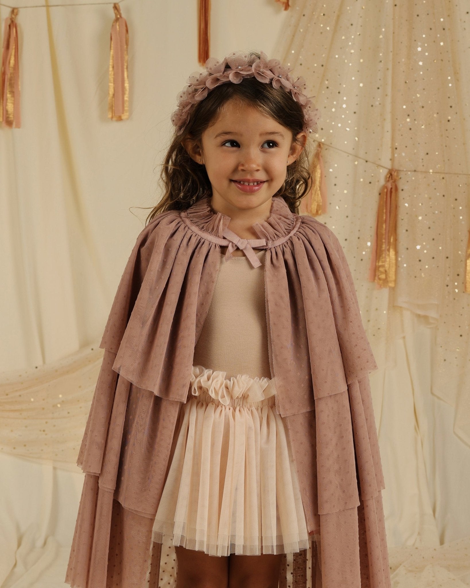 Tulle Cape || Dusty Rose - Rylee + Cru Canada